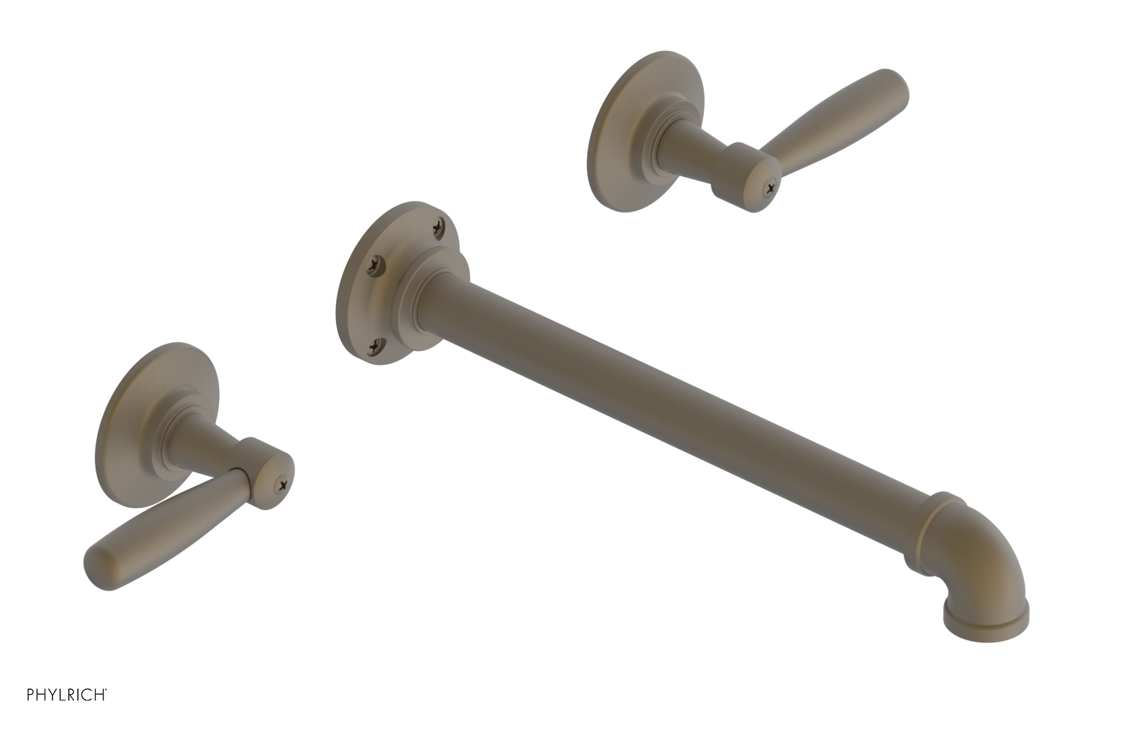 WORKS 2 Wall Lavatory Set 10" Spout - Lever Handles 221-12-10