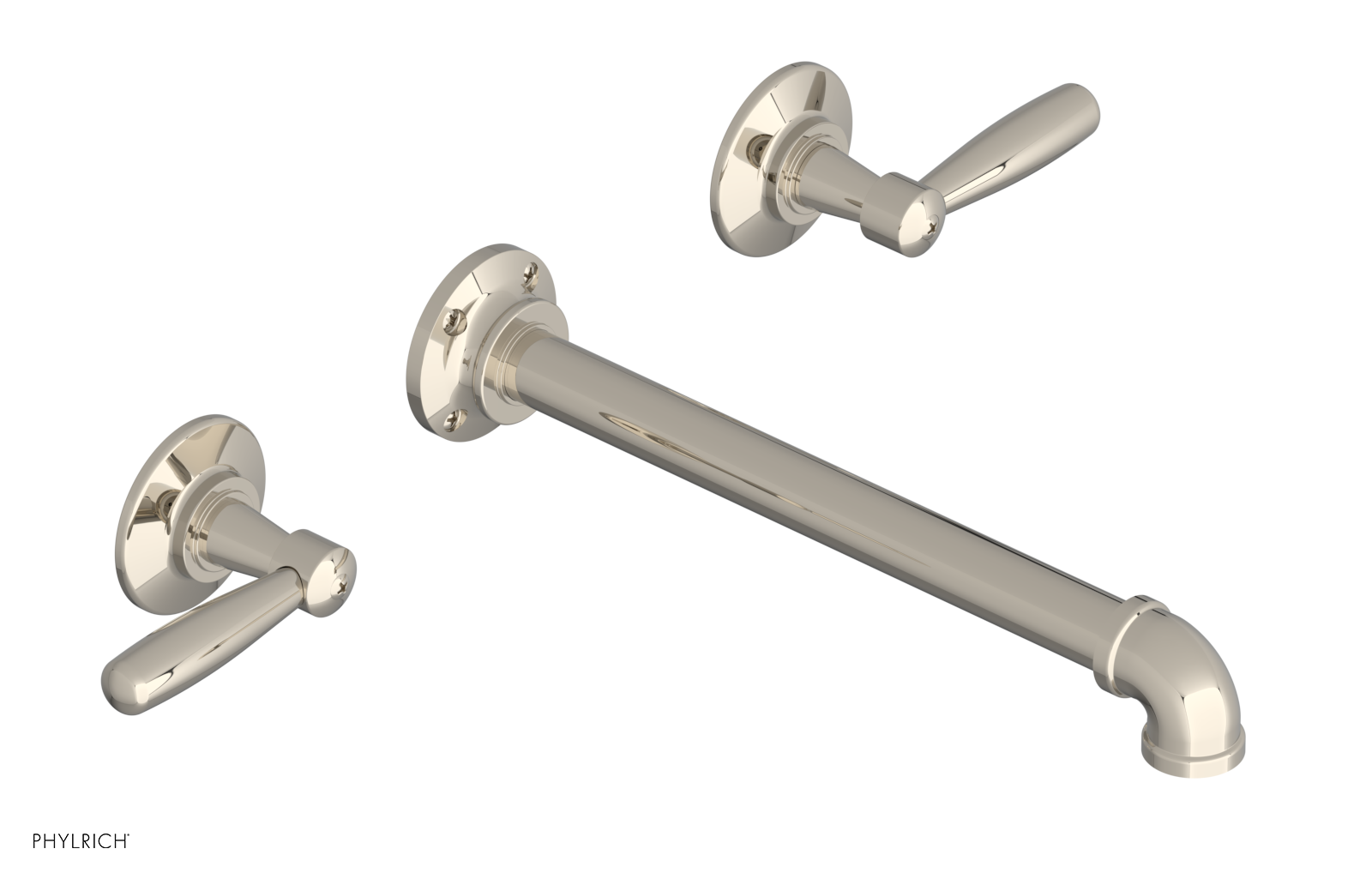 WORKS 2 Wall Lavatory Set 10" Spout - Lever Handles 221-12-10