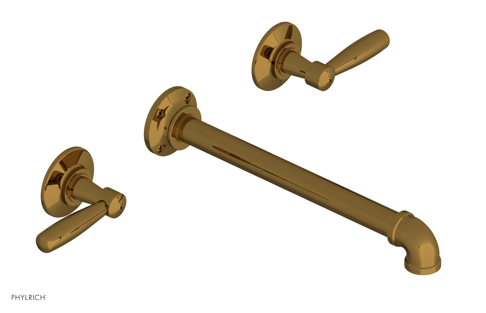 WORKS 2 Wall Lavatory Set 10" Spout - Lever Handles 221-12-10