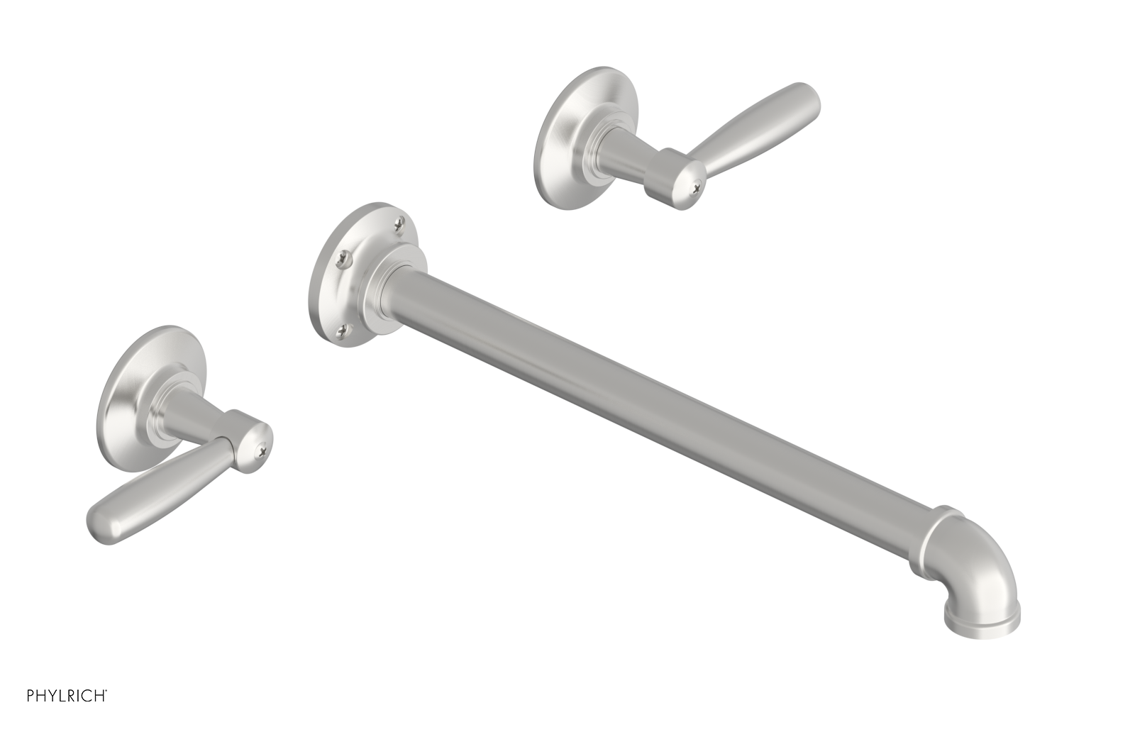 WORKS 2 Wall Lavatory Set 12" Spout - Lever Handles 221-12-12