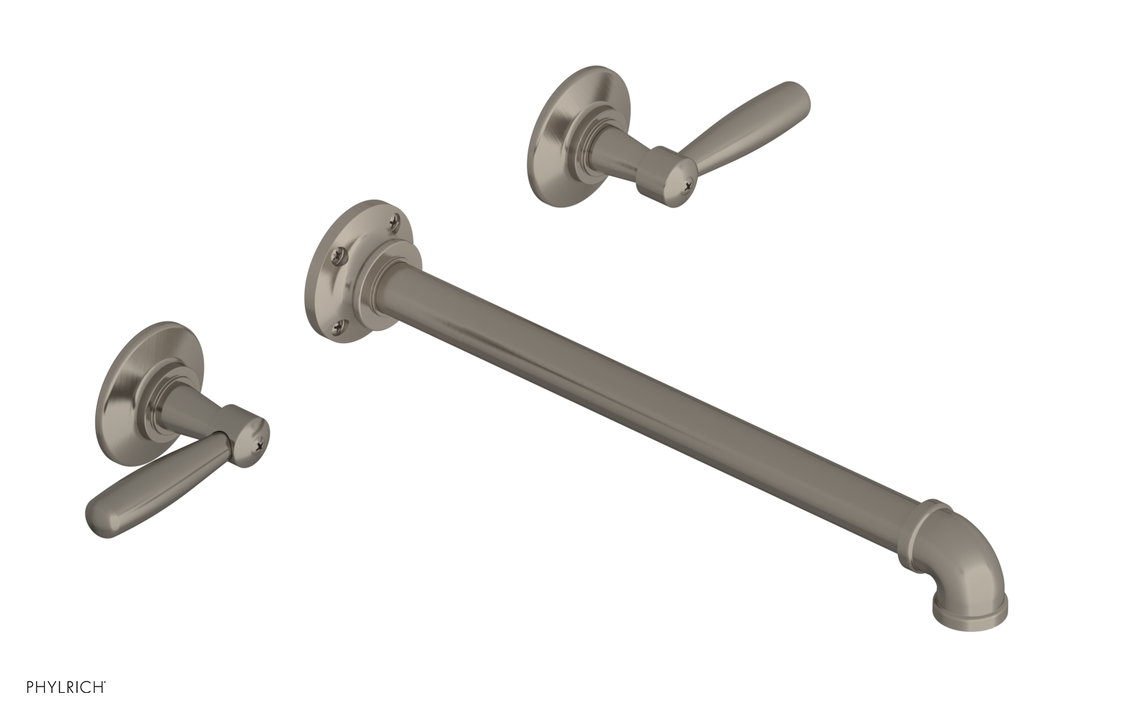 WORKS 2 Wall Lavatory Set 12" Spout - Lever Handles 221-12-12