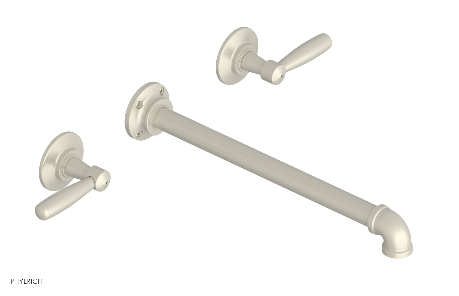 WORKS 2 Wall Lavatory Set 12" Spout - Lever Handles 221-12-12