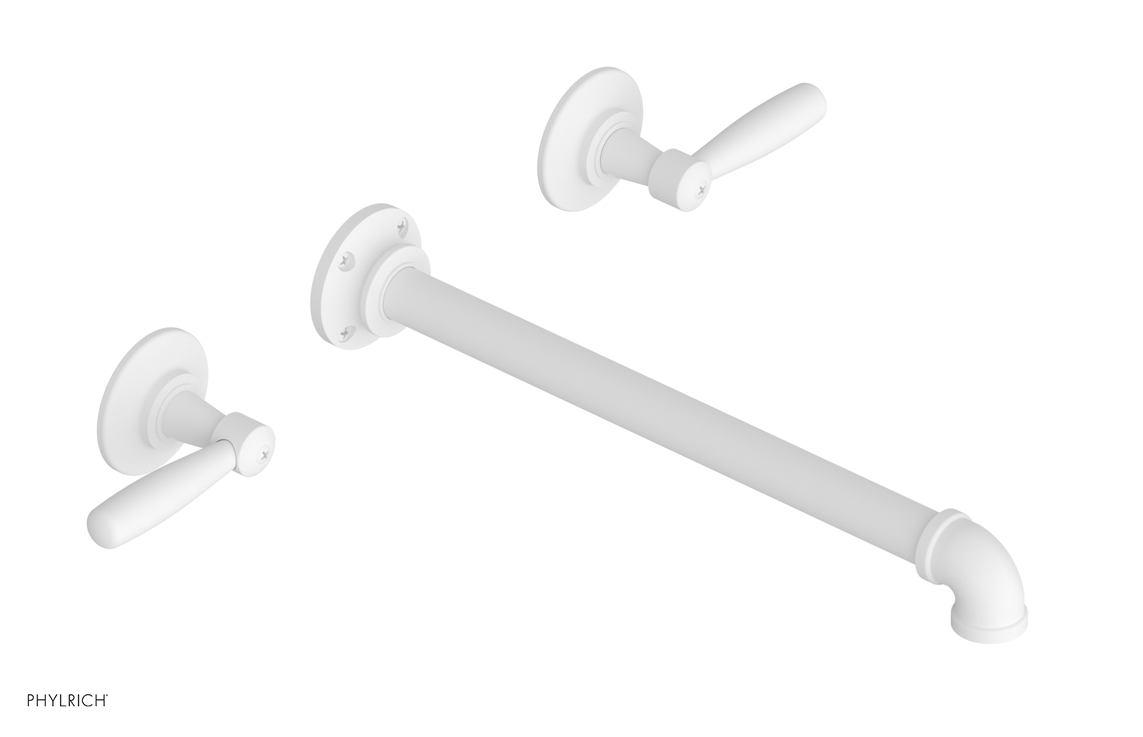WORKS 2 Wall Lavatory Set 12" Spout - Lever Handles 221-12-12