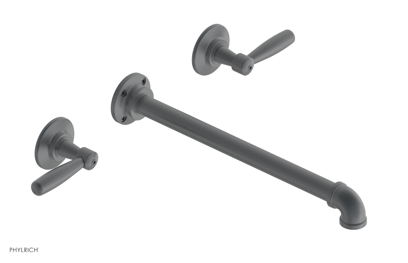 WORKS 2 Wall Lavatory Set 12" Spout - Lever Handles 221-12-12