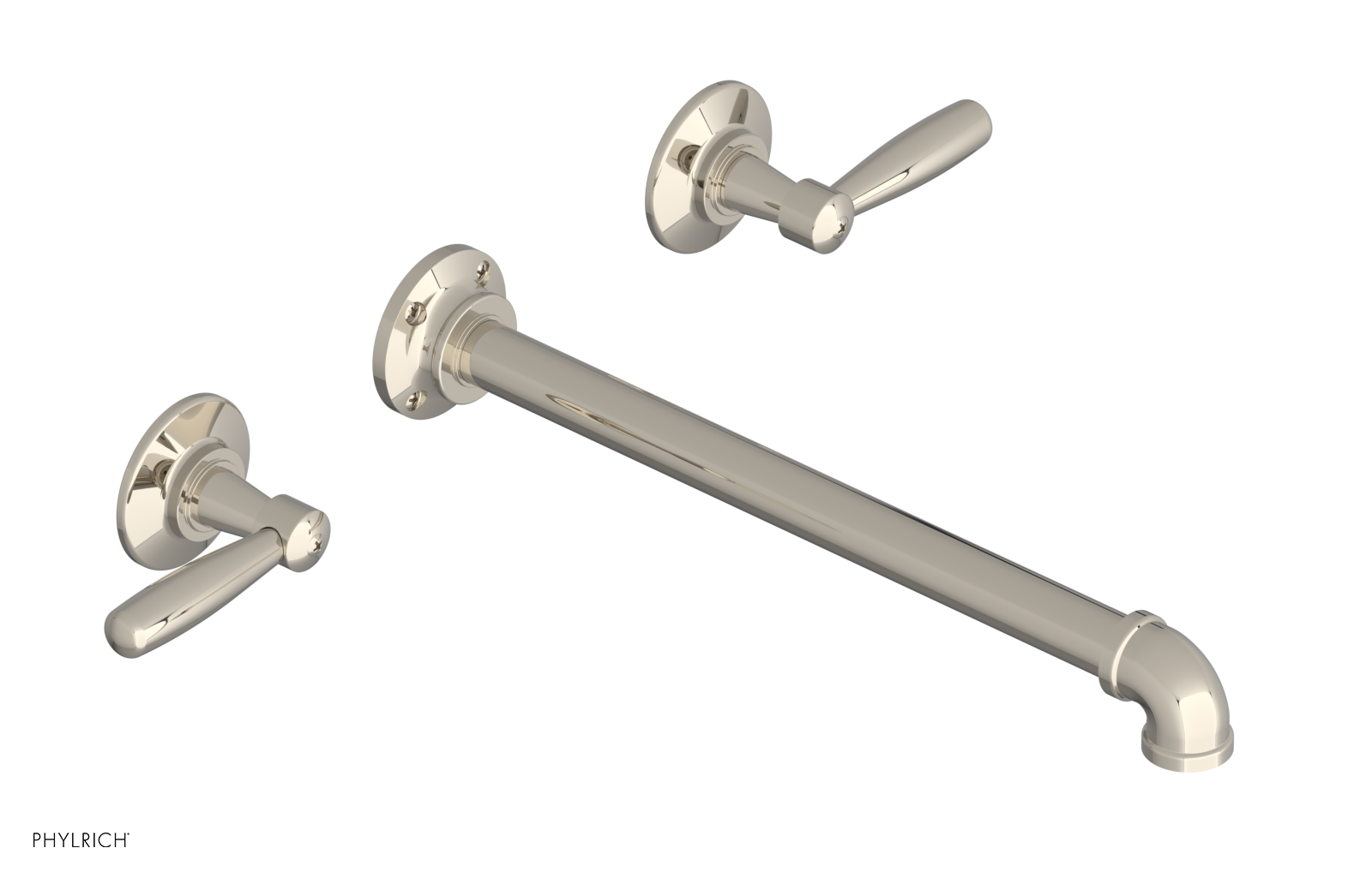 WORKS 2 Wall Lavatory Set 12" Spout - Lever Handles 221-12-12