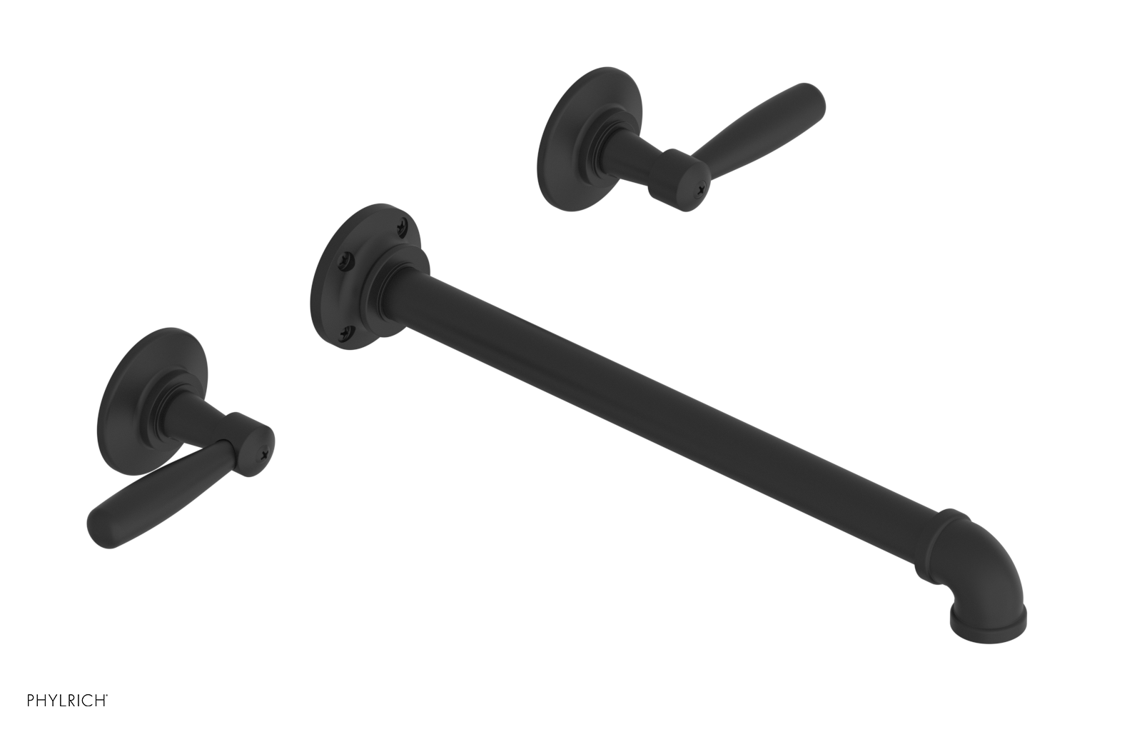 WORKS 2 Wall Lavatory Set 12" Spout - Lever Handles 221-12-12