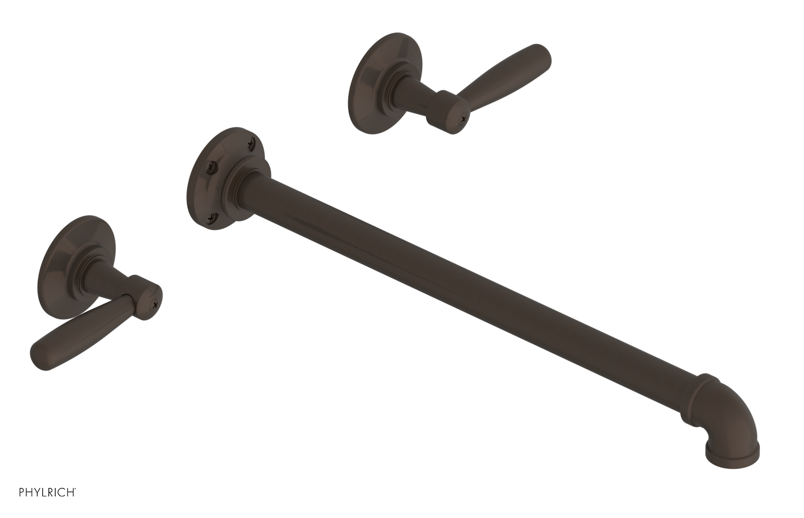 WORKS 2 Wall Lavatory Set 14" Spout - Lever Handles 221-12-14