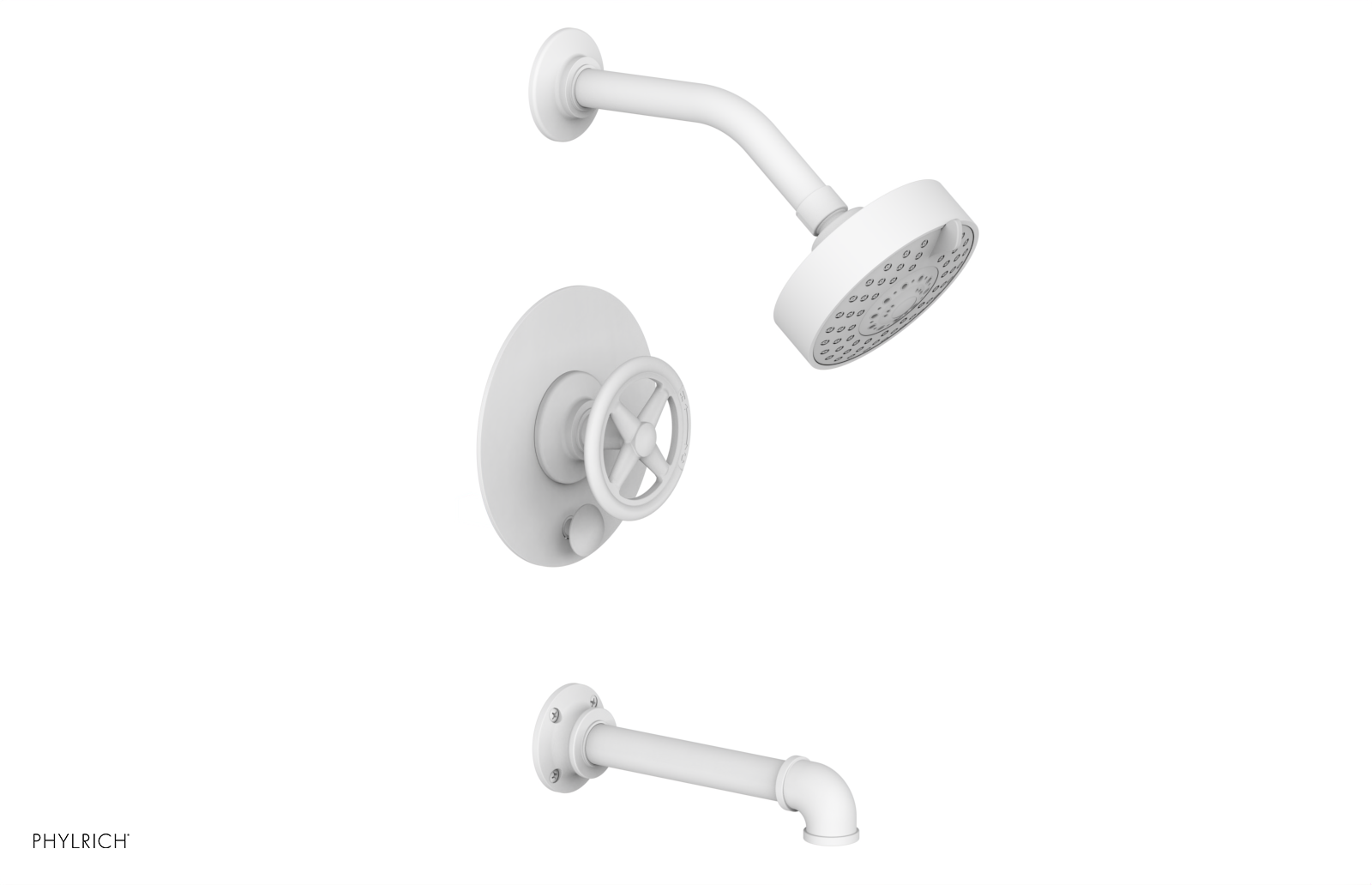 WORKS 2 - Pressure Balance Tub & Shower Set - Cross Handle 221-28
