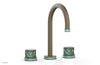 JOLIE Widespread Faucet - Round Handles with "Turquoise" Accents 222-01