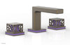 JOLIE Widespread Faucet - Square Handles with "Purple" Accents 222-02