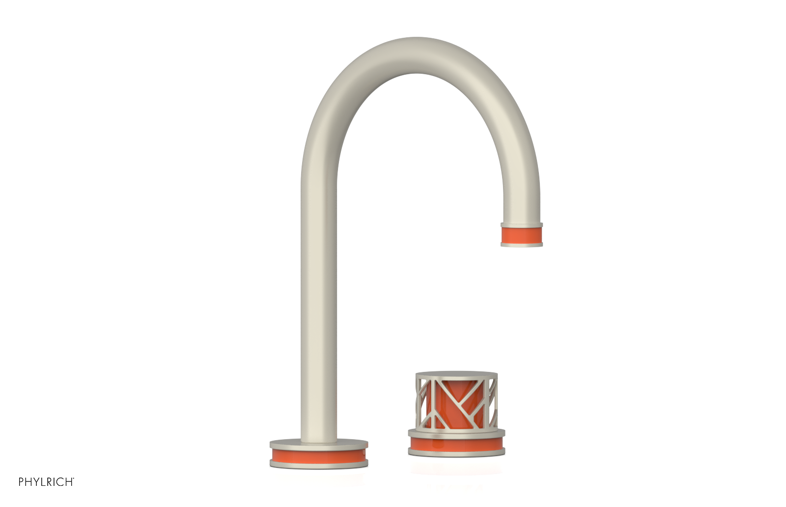 JOLIE Single Handle Faucet - Round Handle with "Orange" Accents 222-06
