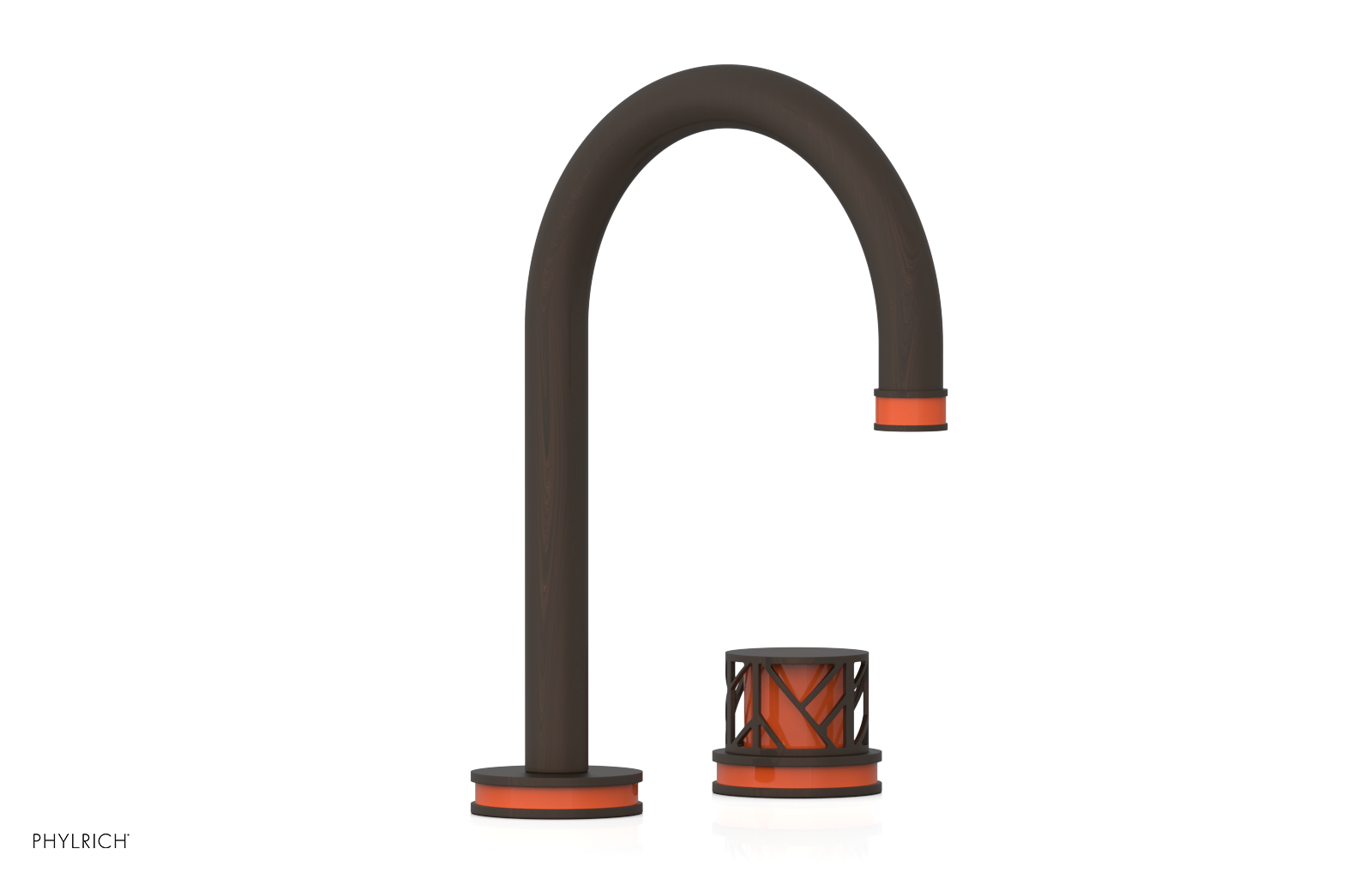 JOLIE Single Handle Faucet - Round Handle with "Orange" Accents 222-06