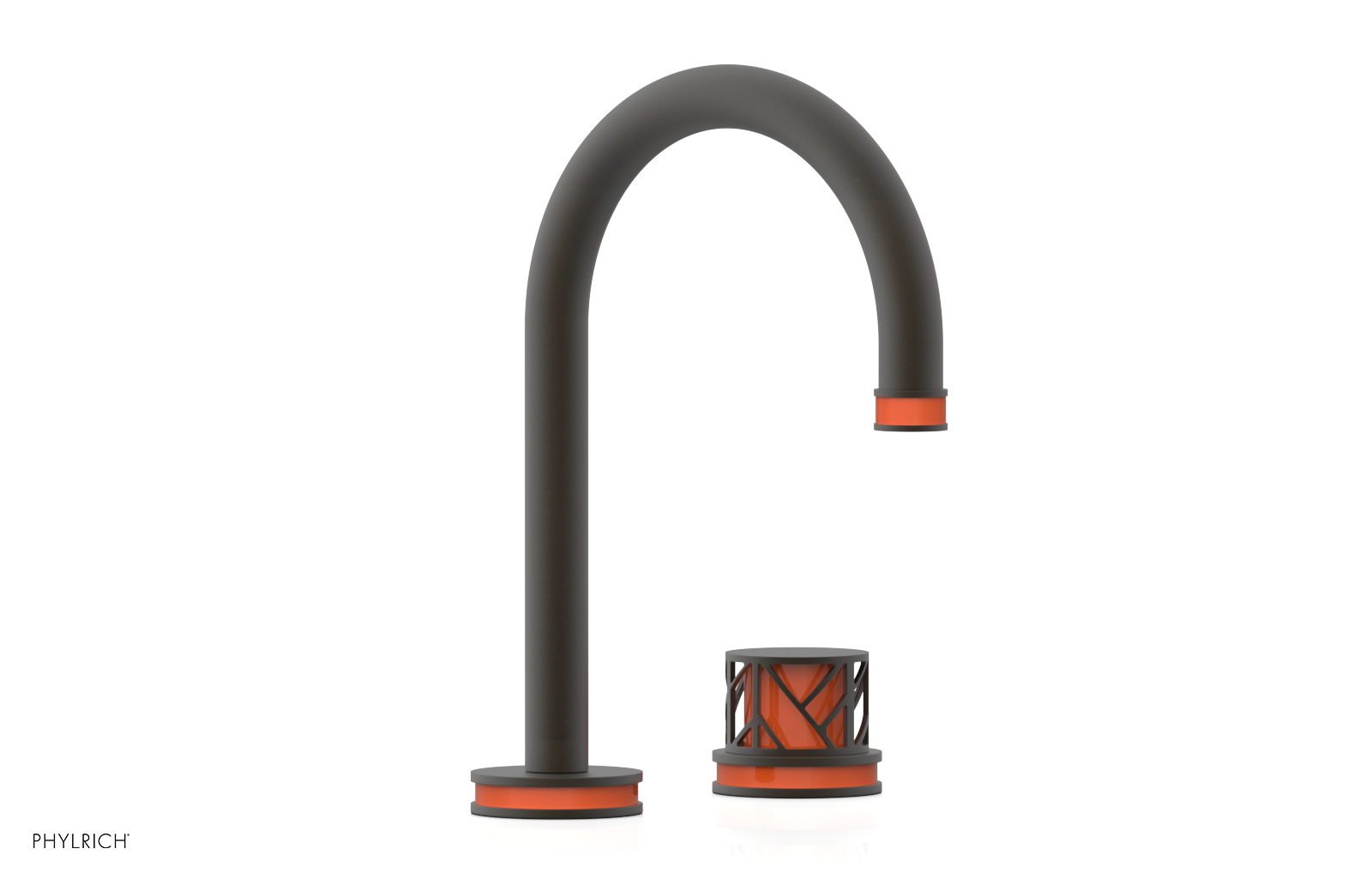 JOLIE Single Handle Faucet - Round Handle with "Orange" Accents 222-06