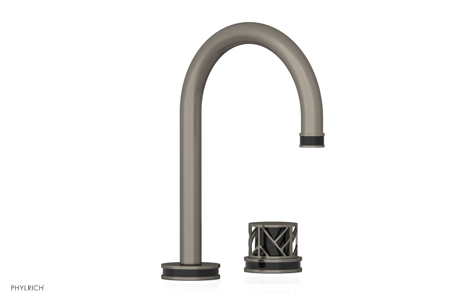 JOLIE Single Handle Faucet - Round Handle with "Black" Accents 222-06