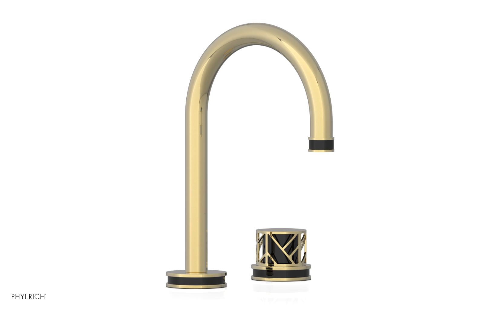 JOLIE Single Handle Faucet - Round Handle with "Black" Accents 222-06