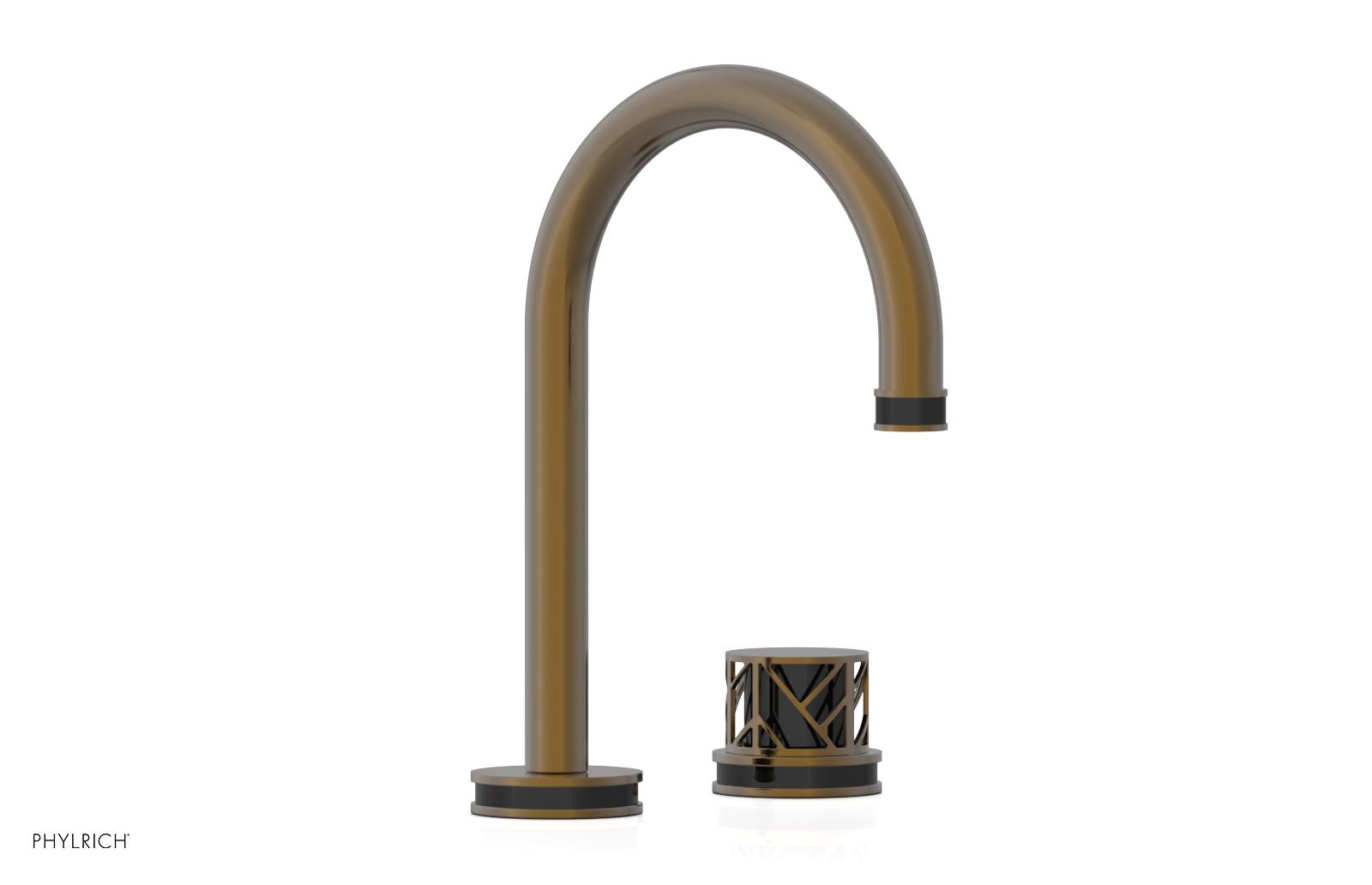 JOLIE Single Handle Faucet - Round Handle with "Black" Accents 222-06