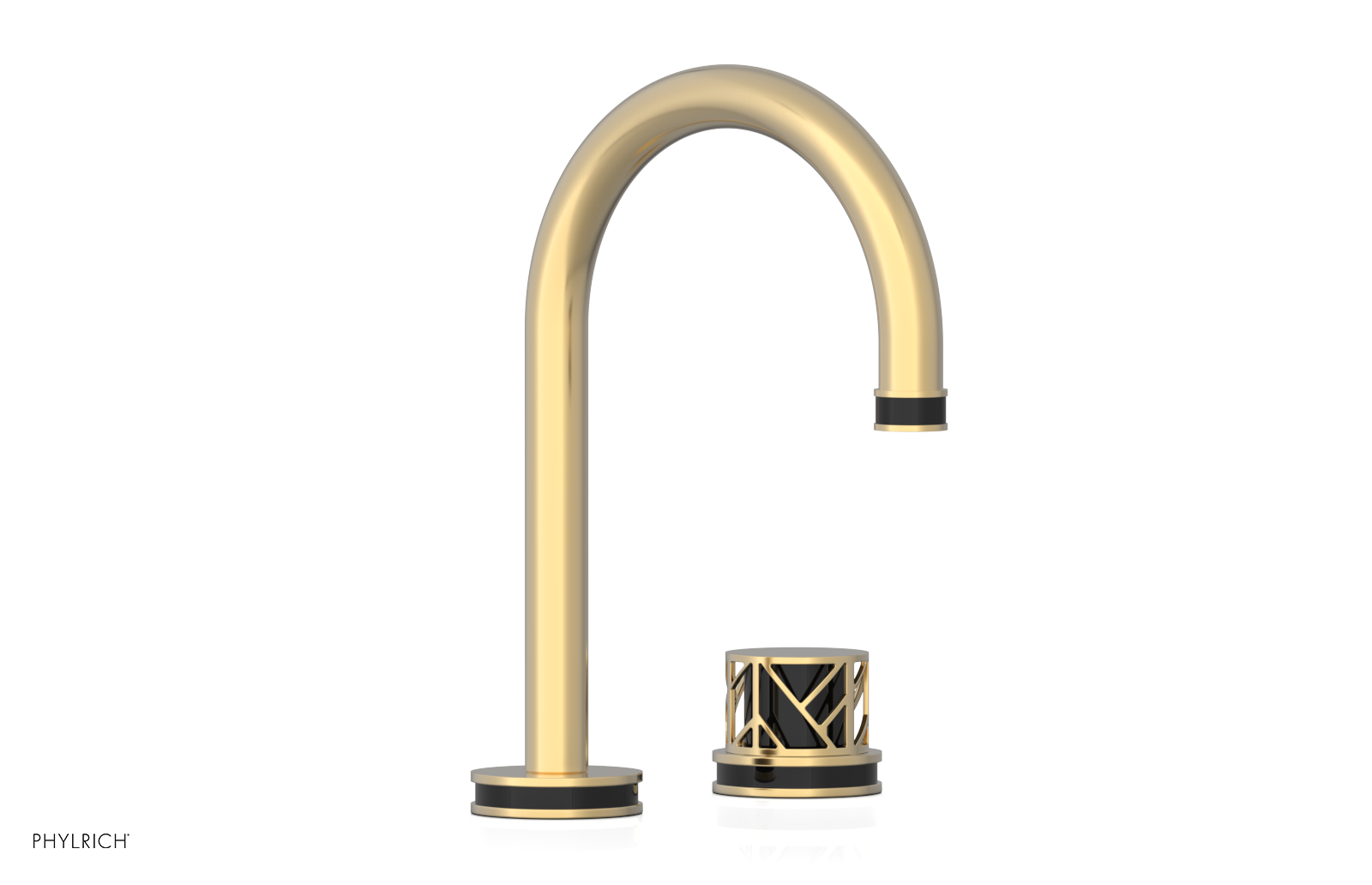 JOLIE Single Handle Faucet - Round Handle with "Black" Accents 222-06