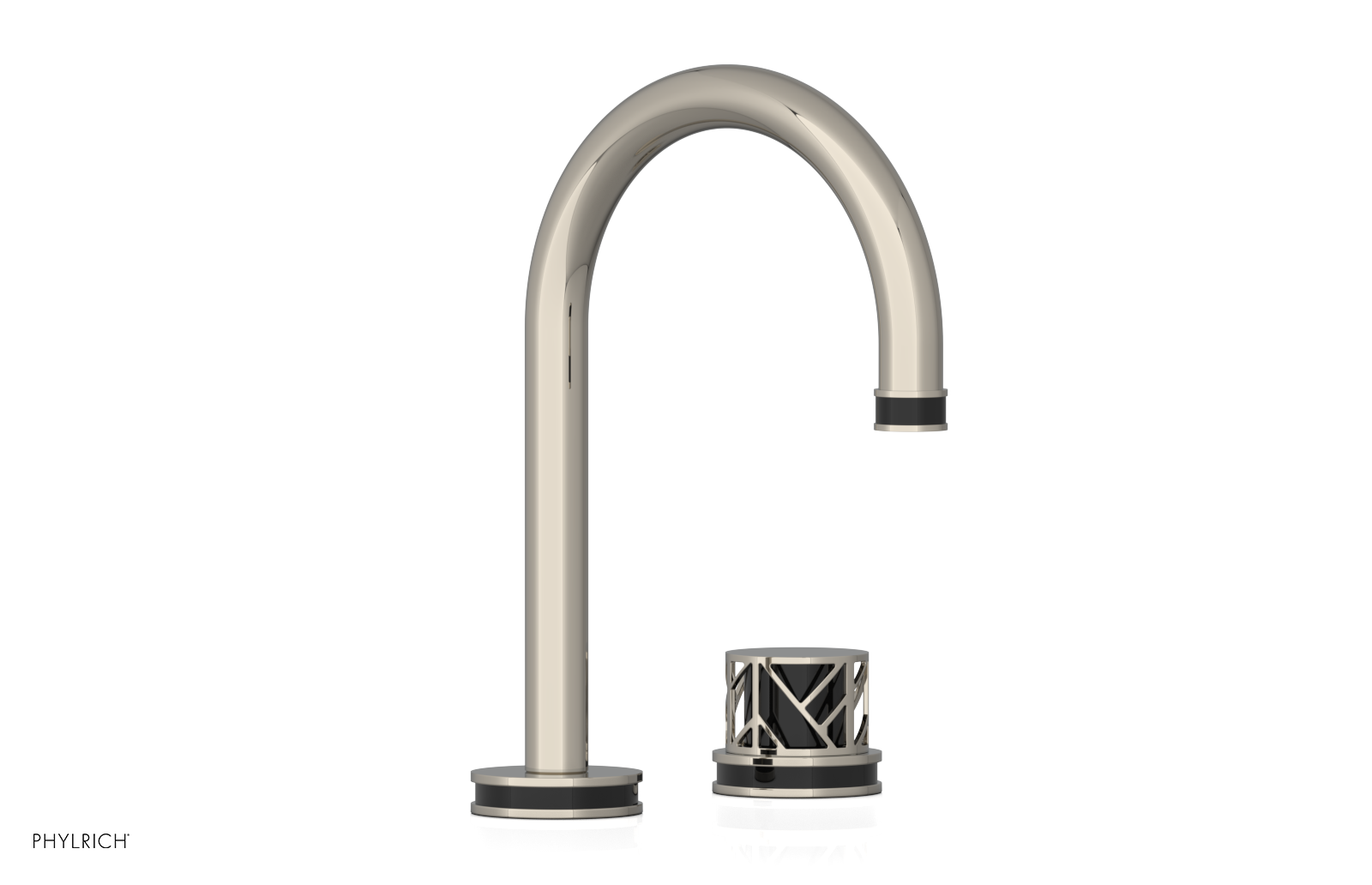JOLIE Single Handle Faucet - Round Handle with "Black" Accents 222-06