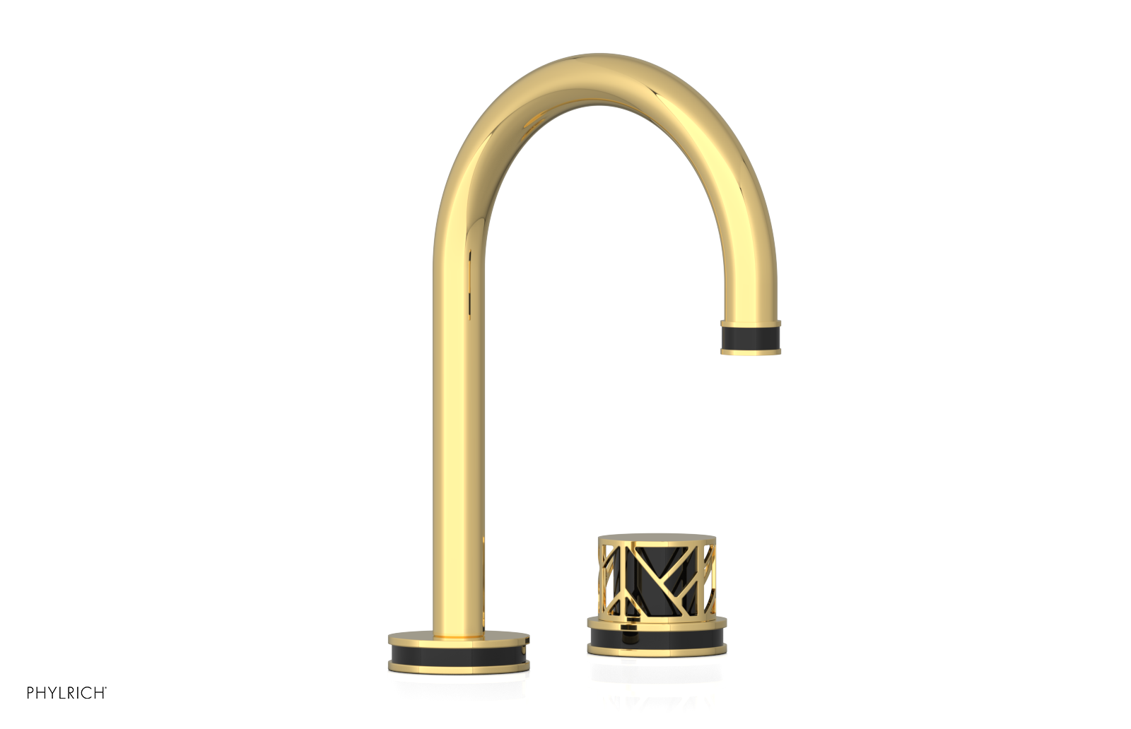 JOLIE Single Handle Faucet - Round Handle with "Black" Accents 222-06