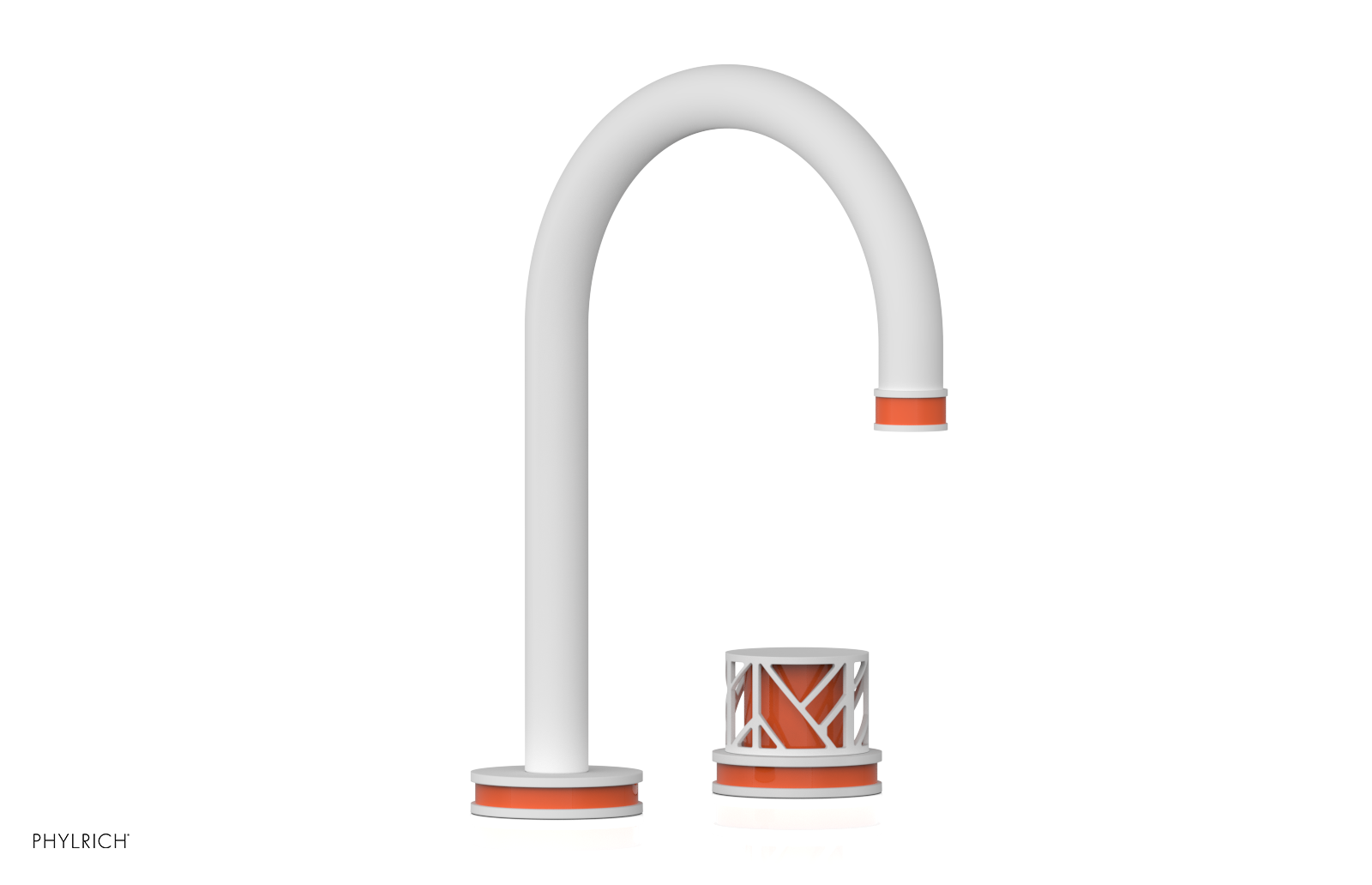 JOLIE Single Handle Faucet - Round Handle with "Orange" Accents 222-06