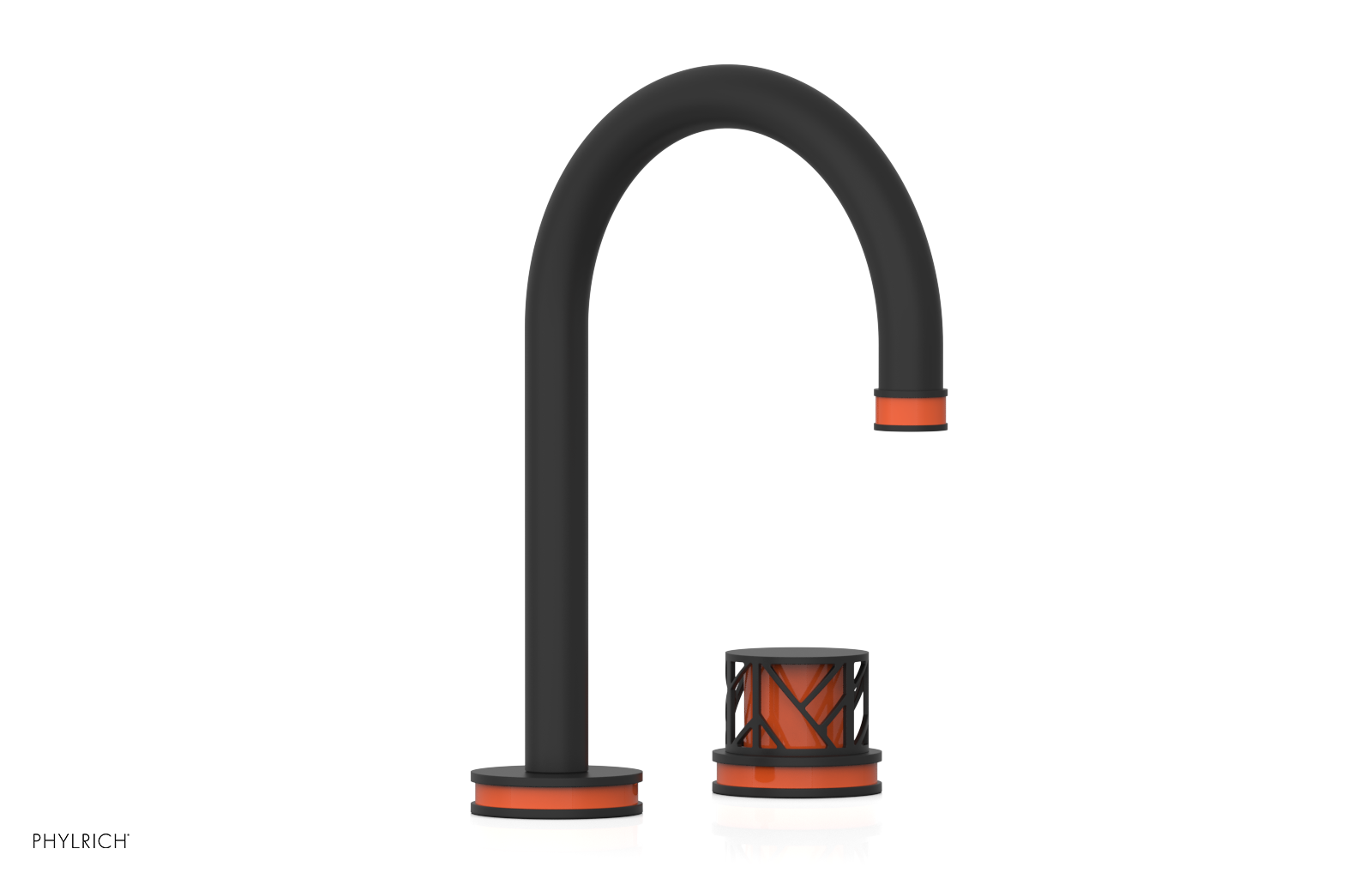 JOLIE Single Handle Faucet - Round Handle with "Orange" Accents 222-06