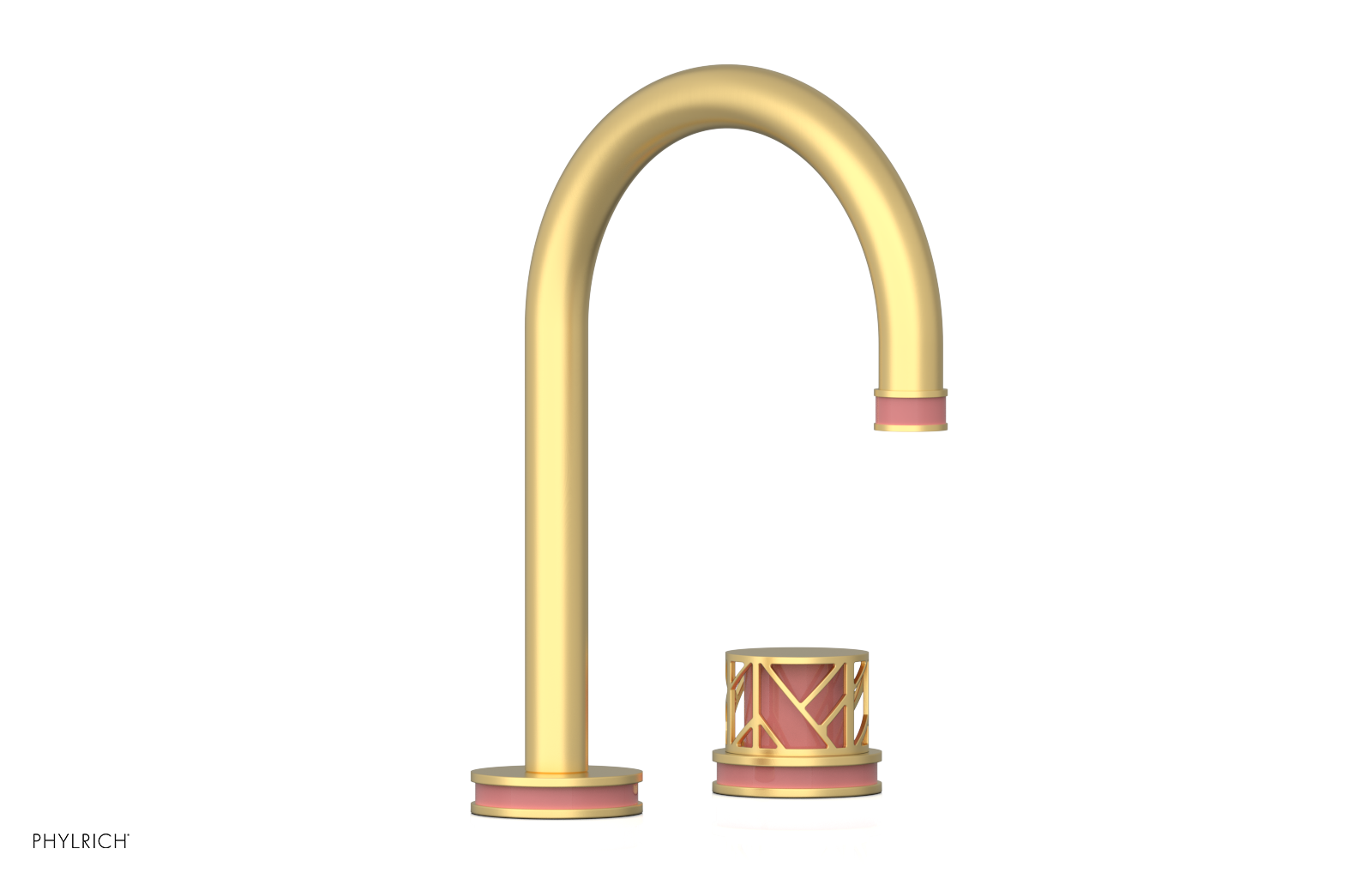 JOLIE Single Handle Faucet - Round Handle with "Pink" Accents 222-06