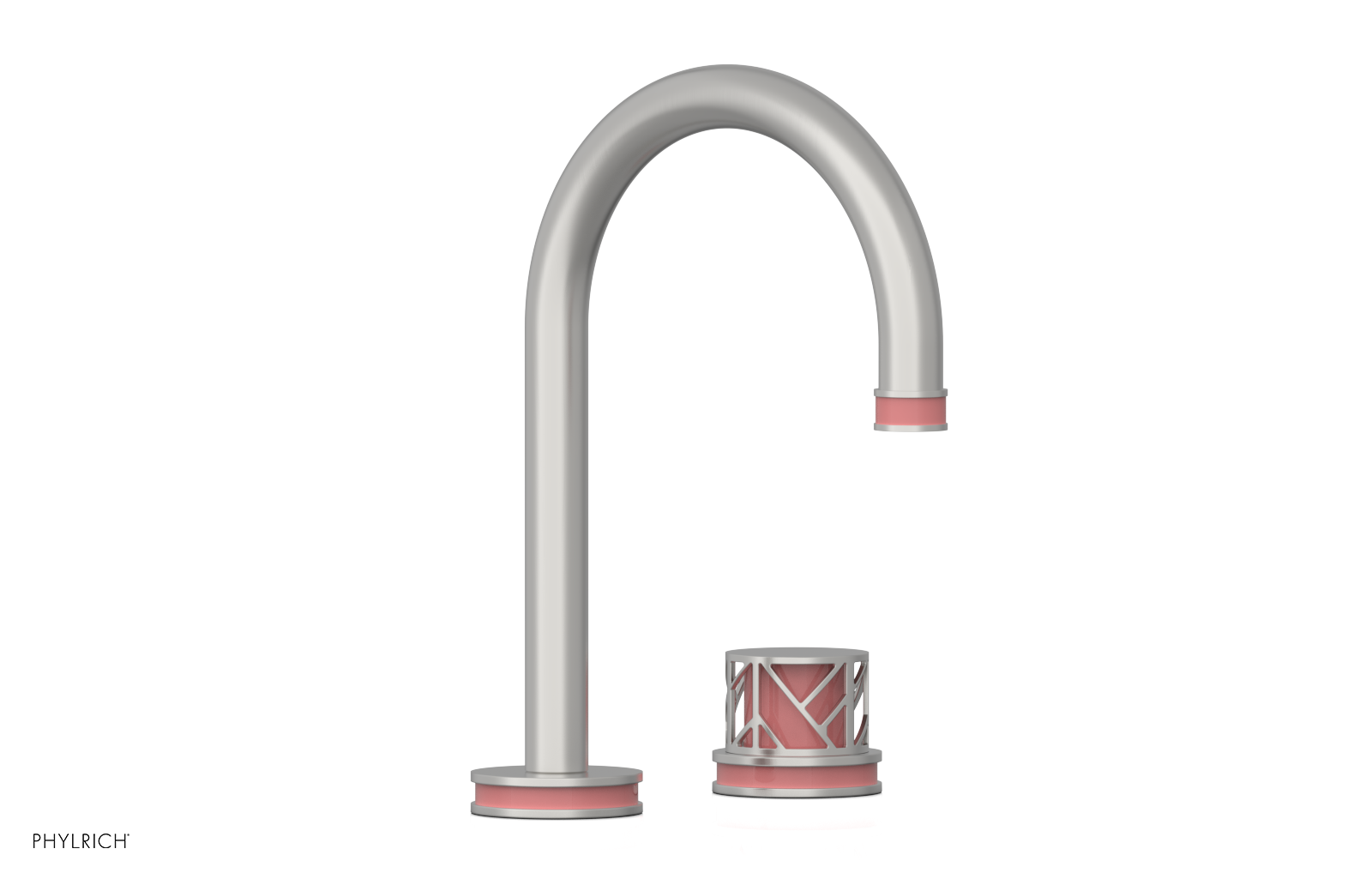 JOLIE Single Handle Faucet - Round Handle with "Pink" Accents 222-06