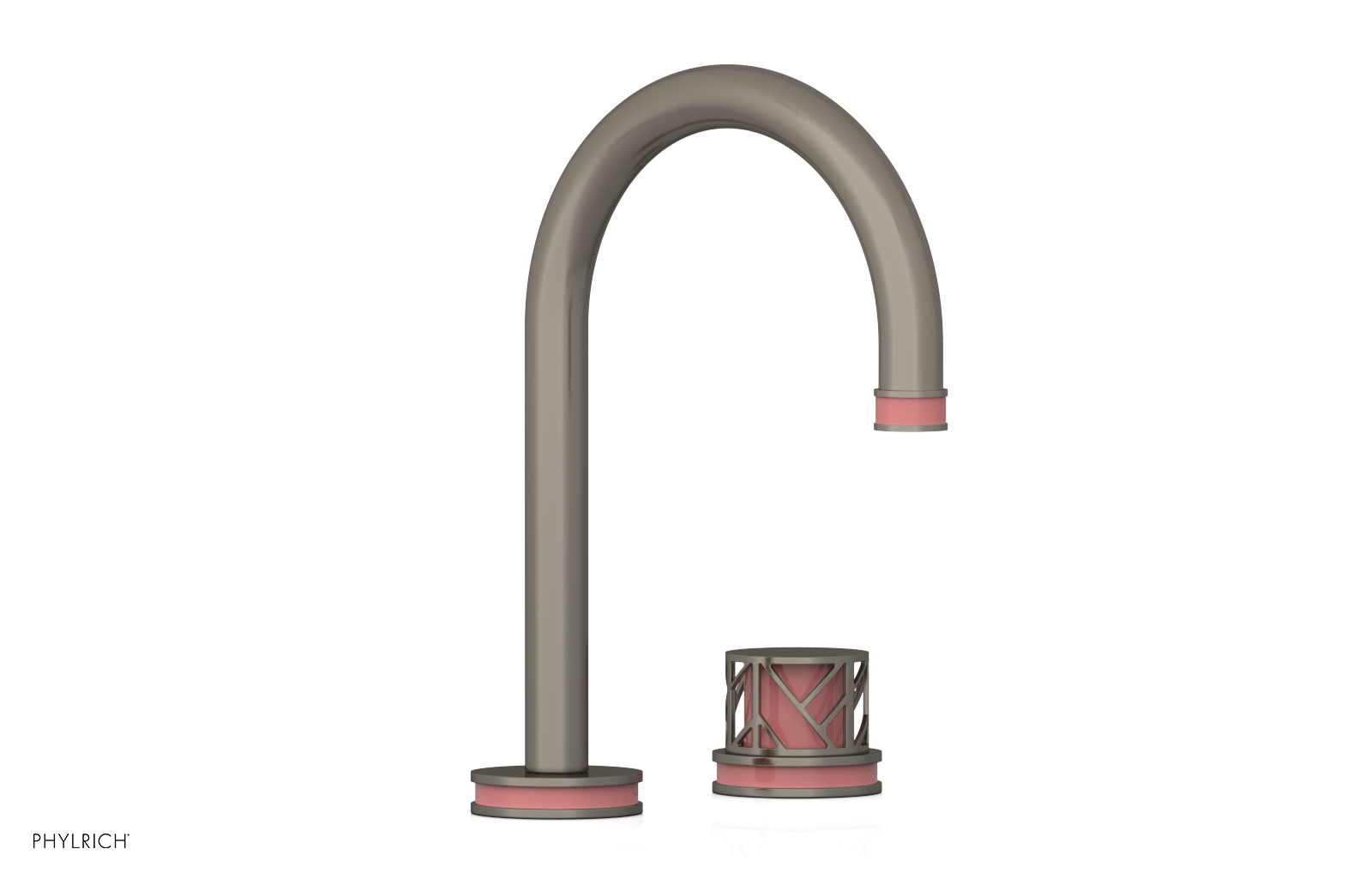 JOLIE Single Handle Faucet - Round Handle with "Pink" Accents 222-06