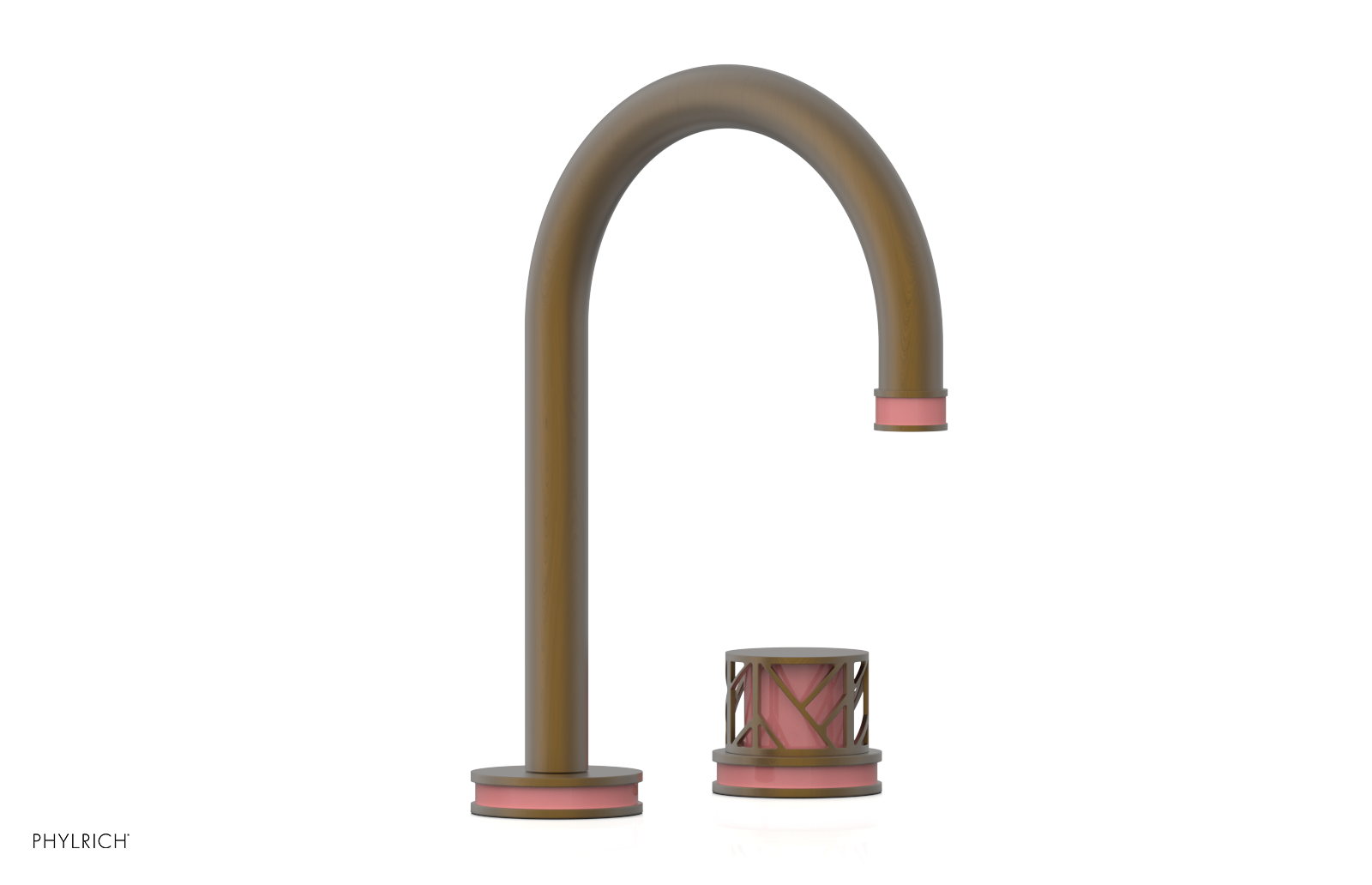 JOLIE Single Handle Faucet - Round Handle with "Pink" Accents 222-06