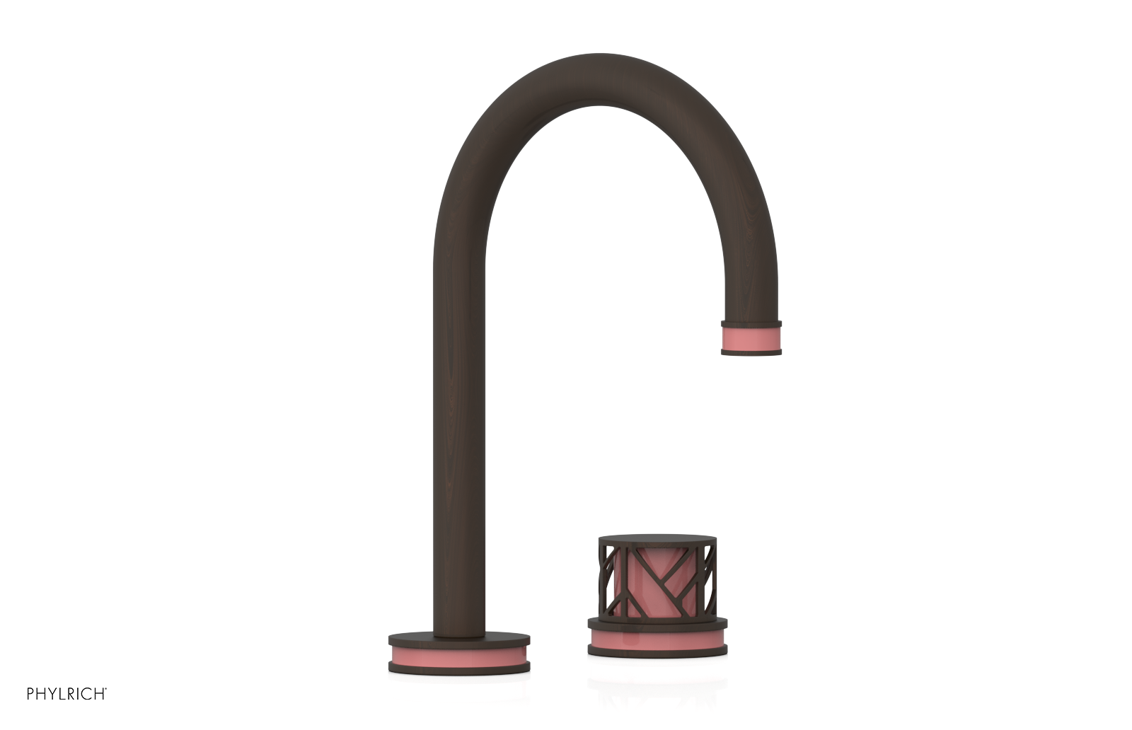 JOLIE Single Handle Faucet - Round Handle with "Pink" Accents 222-06