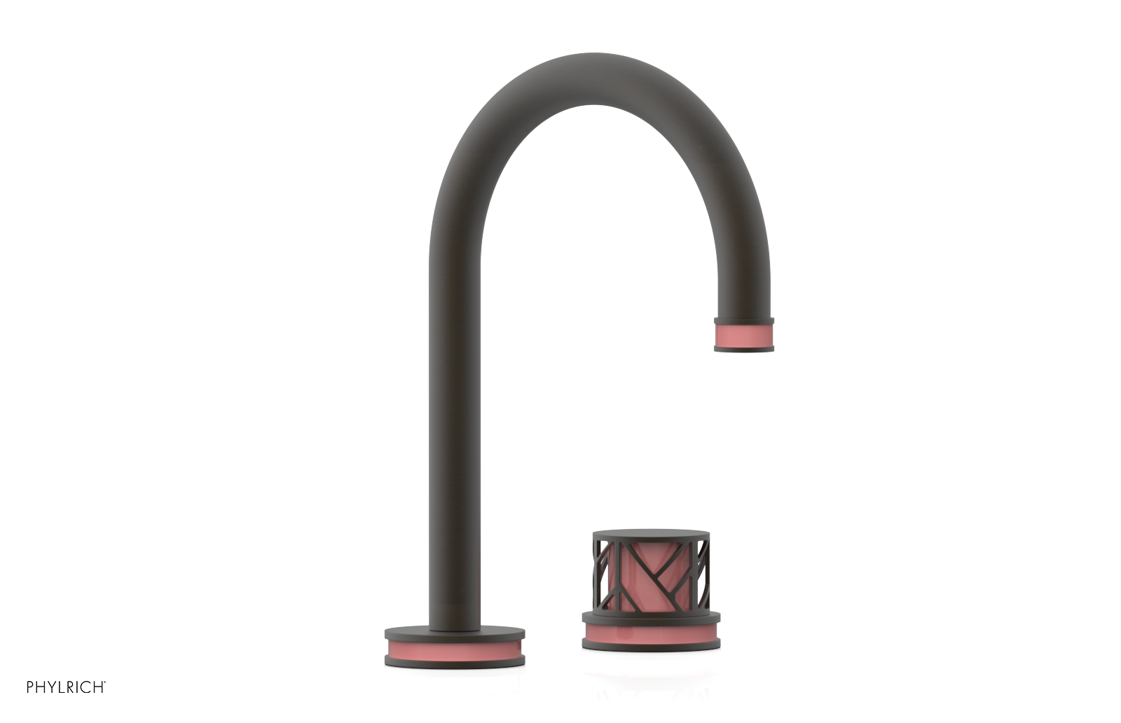 JOLIE Single Handle Faucet - Round Handle with "Pink" Accents 222-06