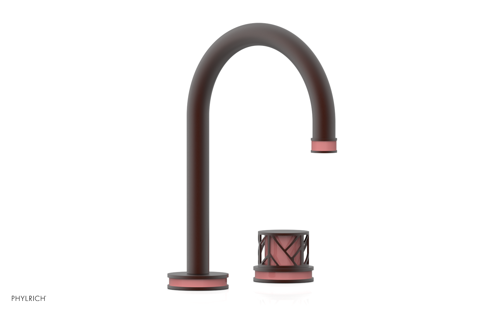JOLIE Single Handle Faucet - Round Handle with "Pink" Accents 222-06