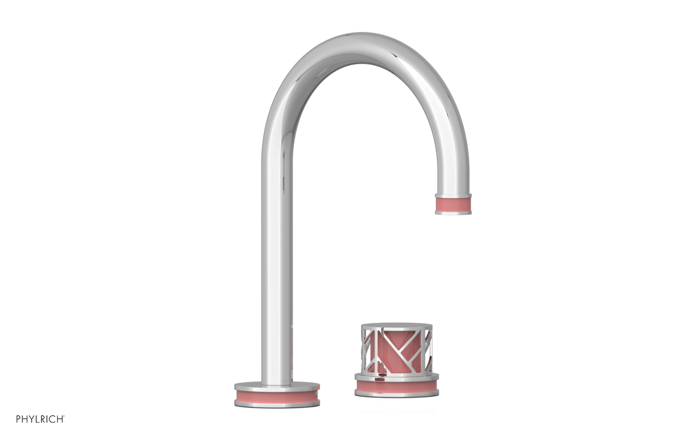 JOLIE Single Handle Faucet - Round Handle with "Pink" Accents 222-06