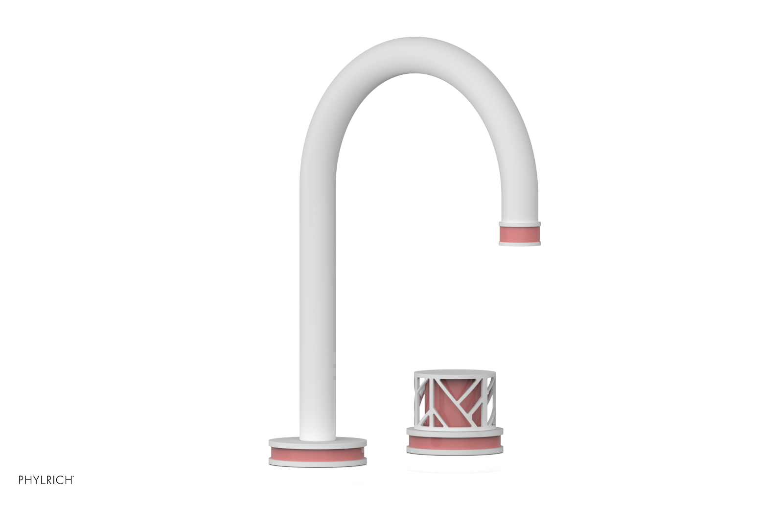 JOLIE Single Handle Faucet - Round Handle with "Pink" Accents 222-06