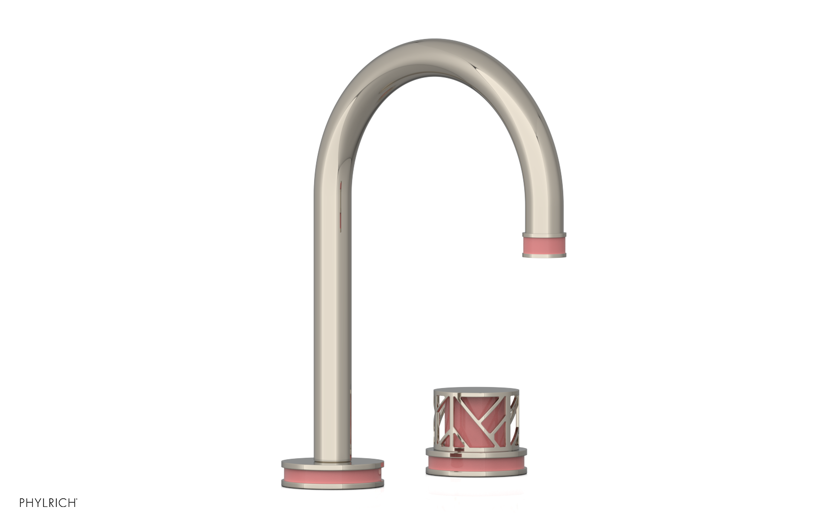 JOLIE Single Handle Faucet - Round Handle with "Pink" Accents 222-06
