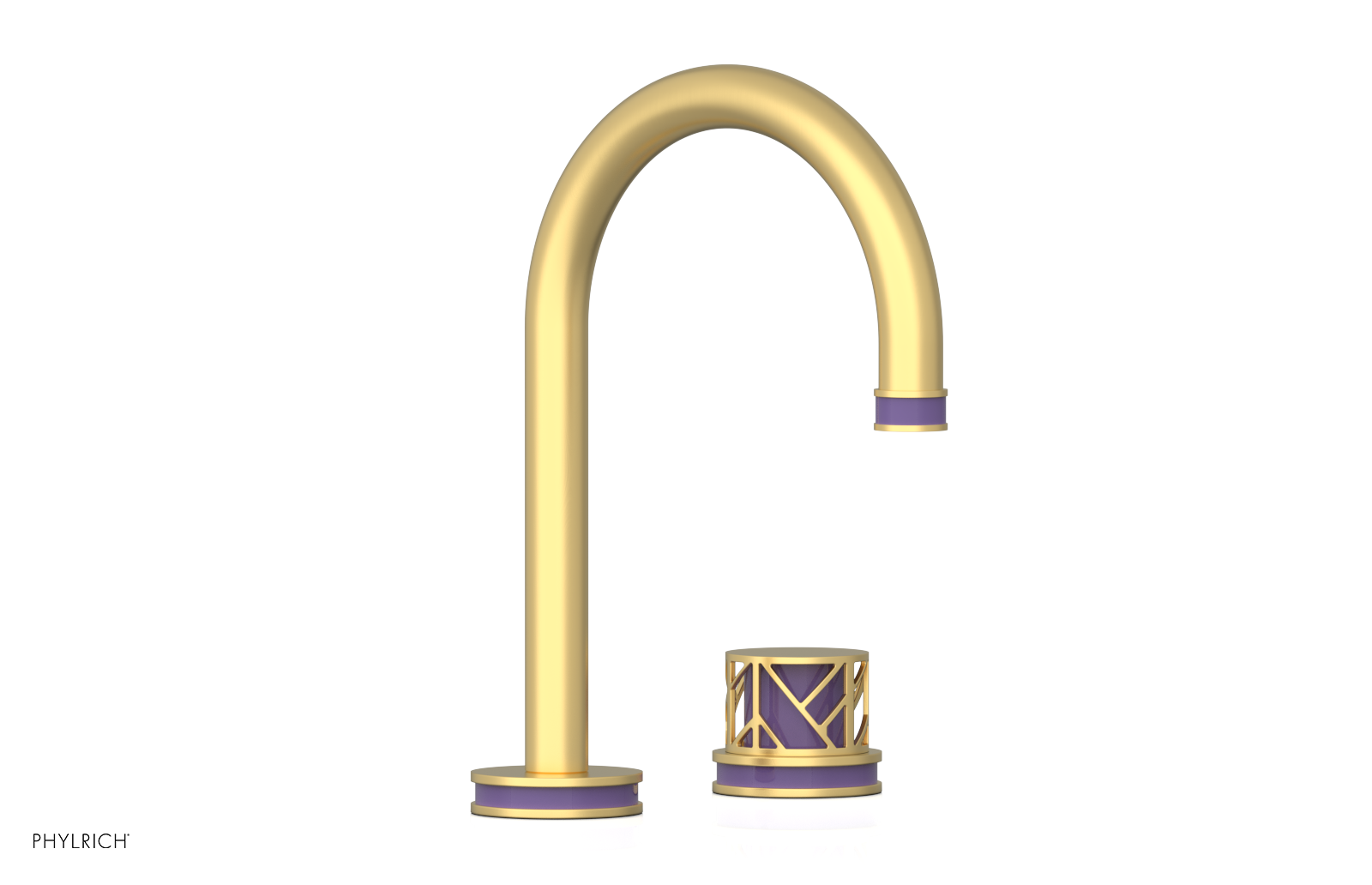 JOLIE Single Handle Faucet - Round Handle with "Purple" Accents 222-06