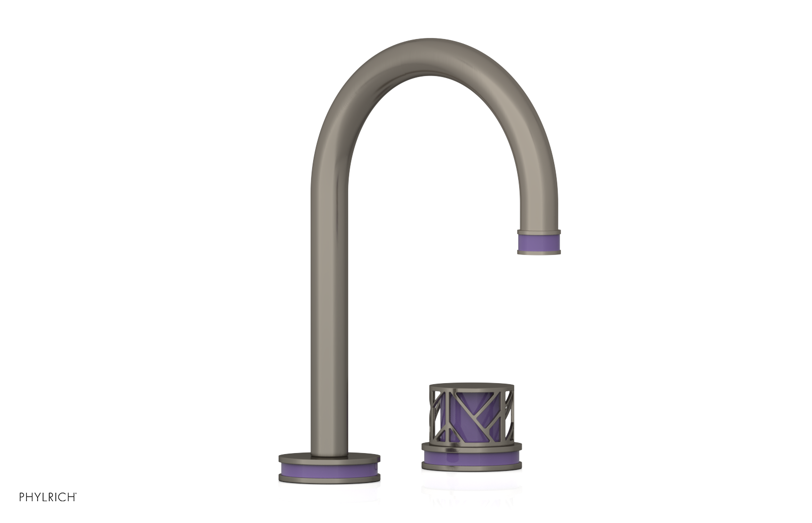 JOLIE Single Handle Faucet - Round Handle with "Purple" Accents 222-06