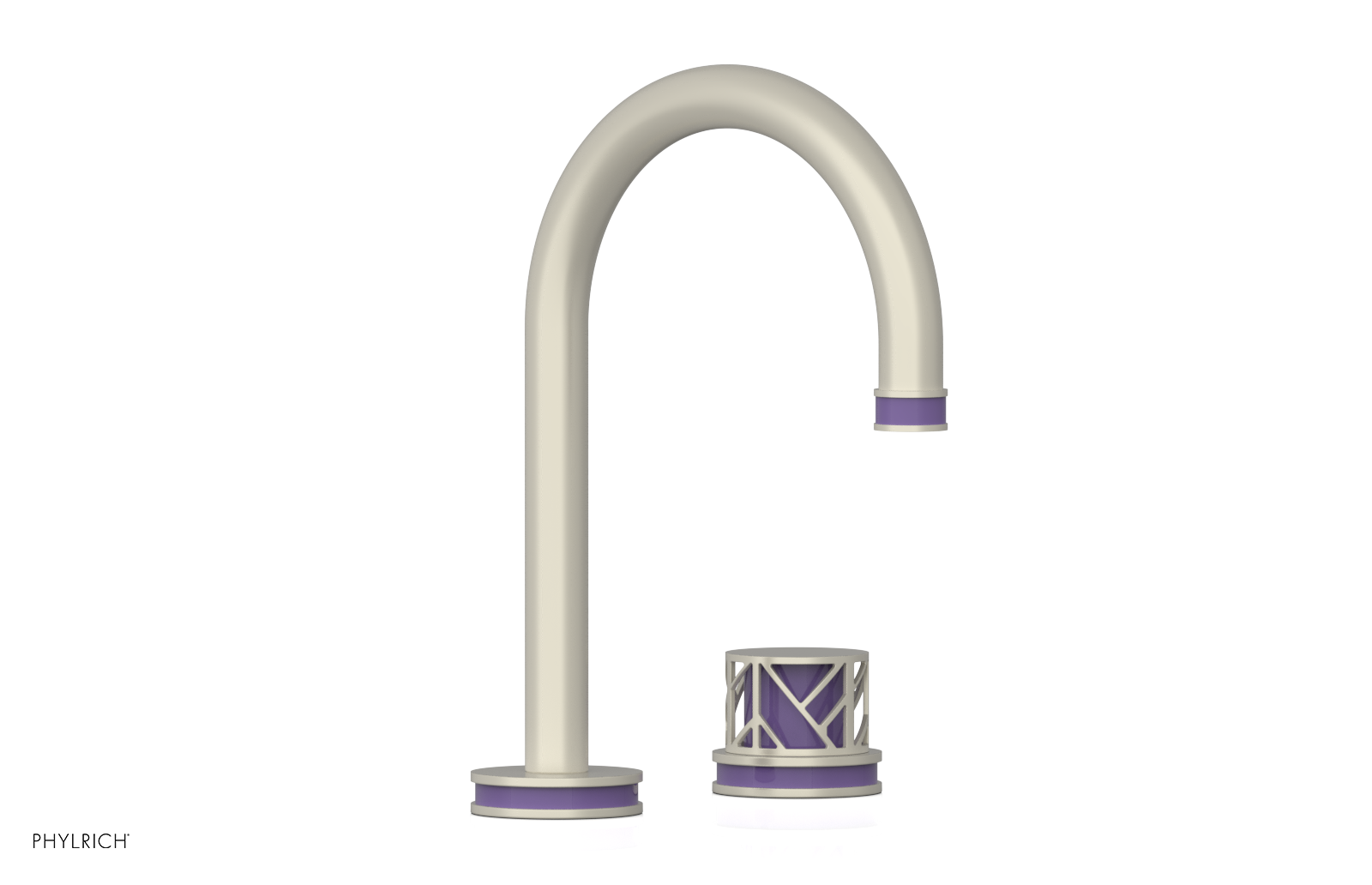 JOLIE Single Handle Faucet - Round Handle with "Purple" Accents 222-06
