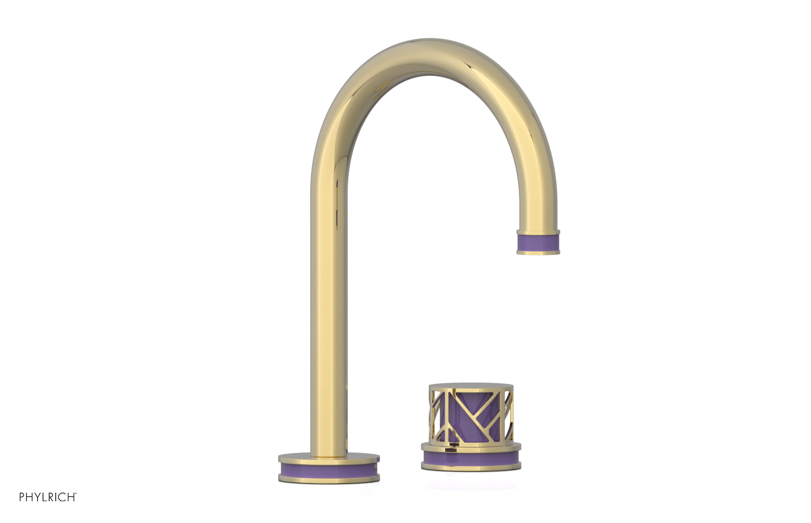 JOLIE Single Handle Faucet - Round Handle with "Purple" Accents 222-06