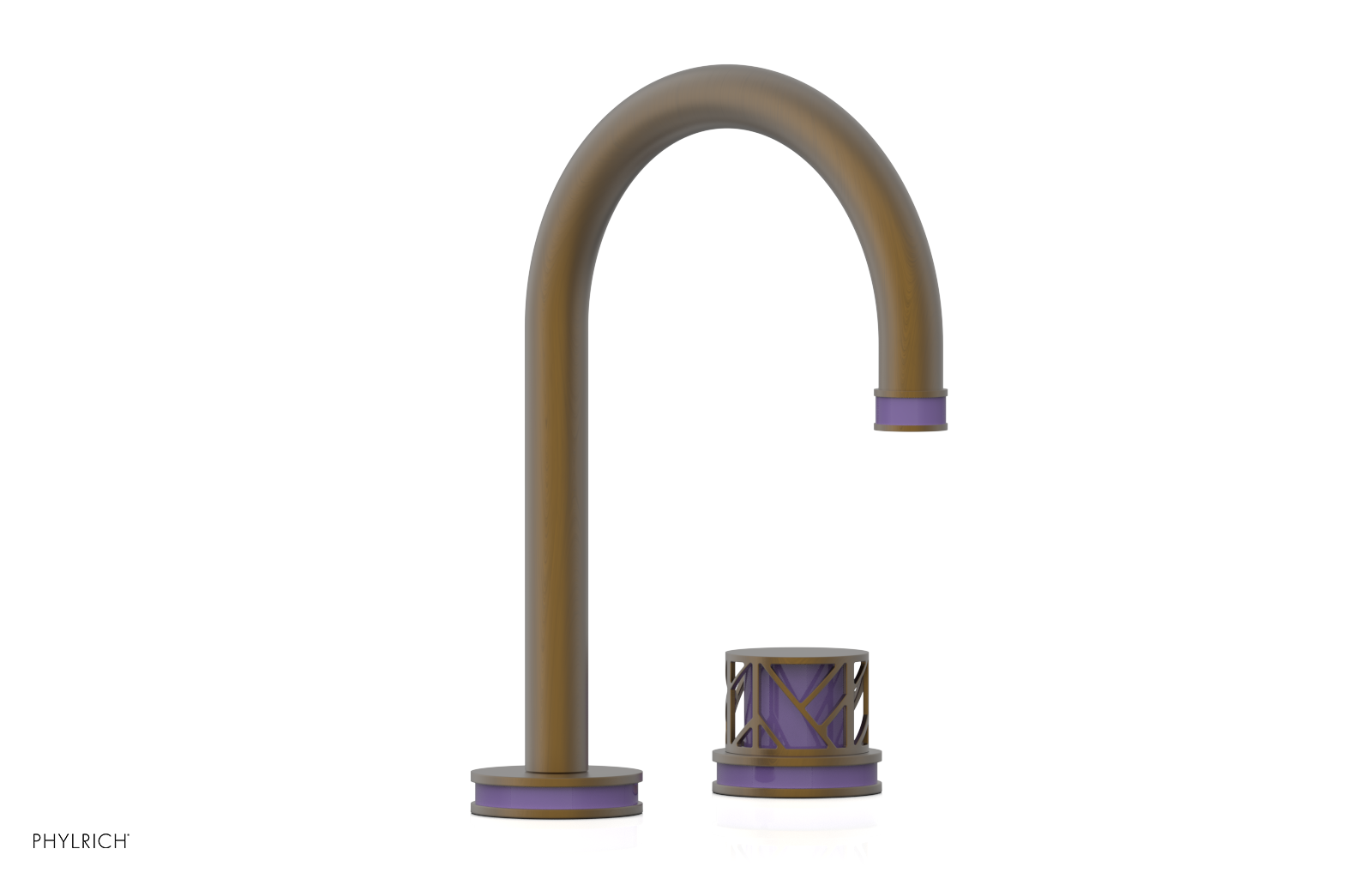 JOLIE Single Handle Faucet - Round Handle with "Purple" Accents 222-06