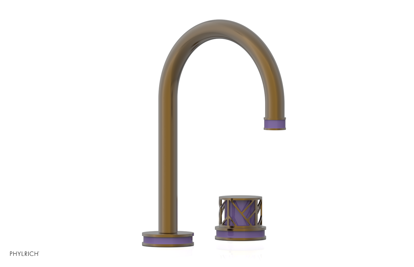 JOLIE Single Handle Faucet - Round Handle with "Purple" Accents 222-06