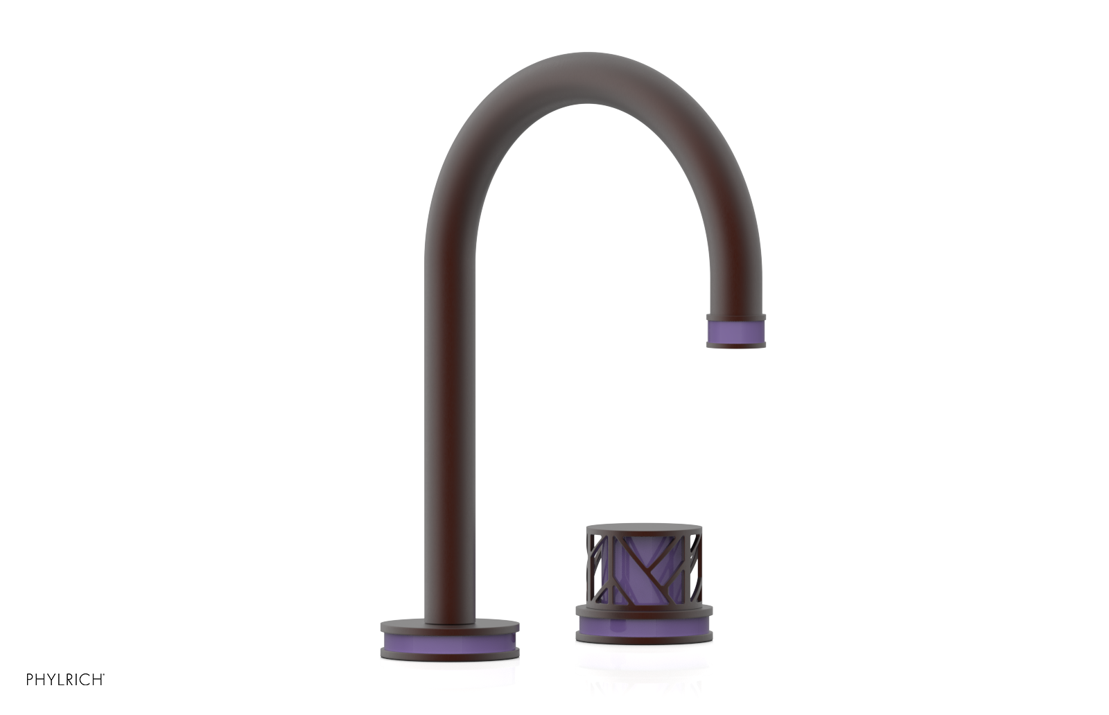 JOLIE Single Handle Faucet - Round Handle with "Purple" Accents 222-06