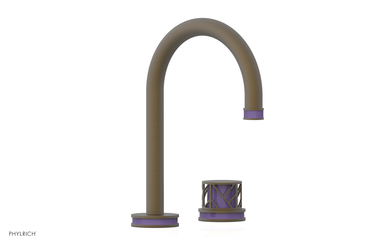 JOLIE Single Handle Faucet - Round Handle with "Purple" Accents 222-06