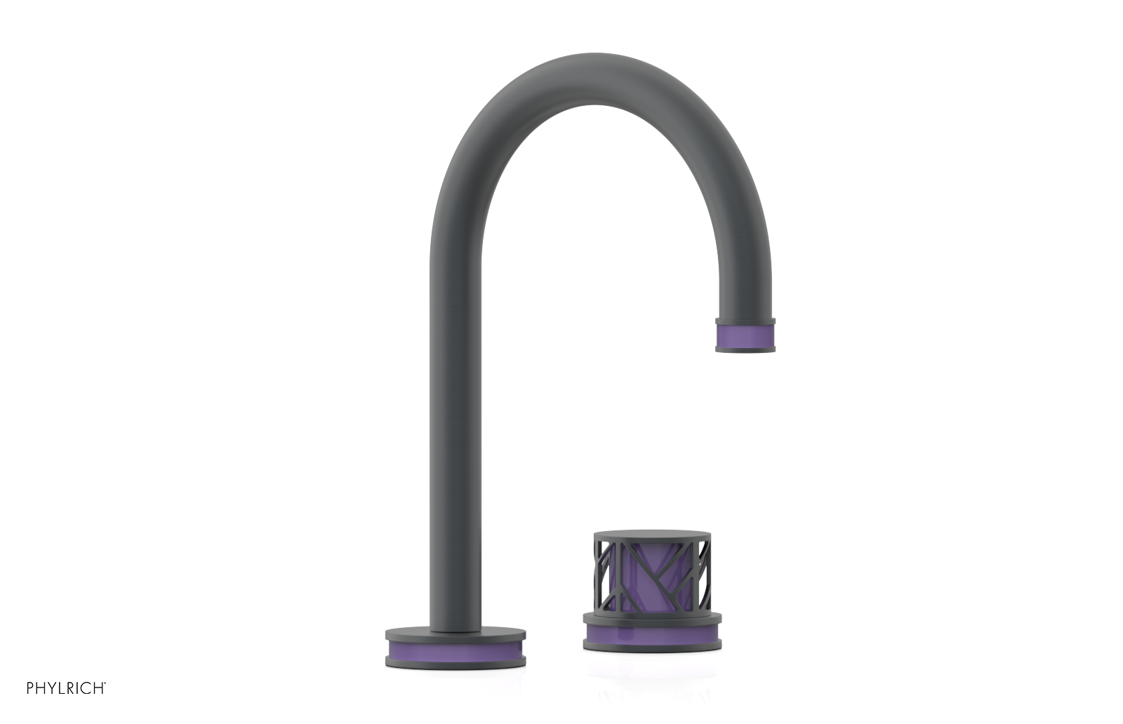JOLIE Single Handle Faucet - Round Handle with "Purple" Accents 222-06