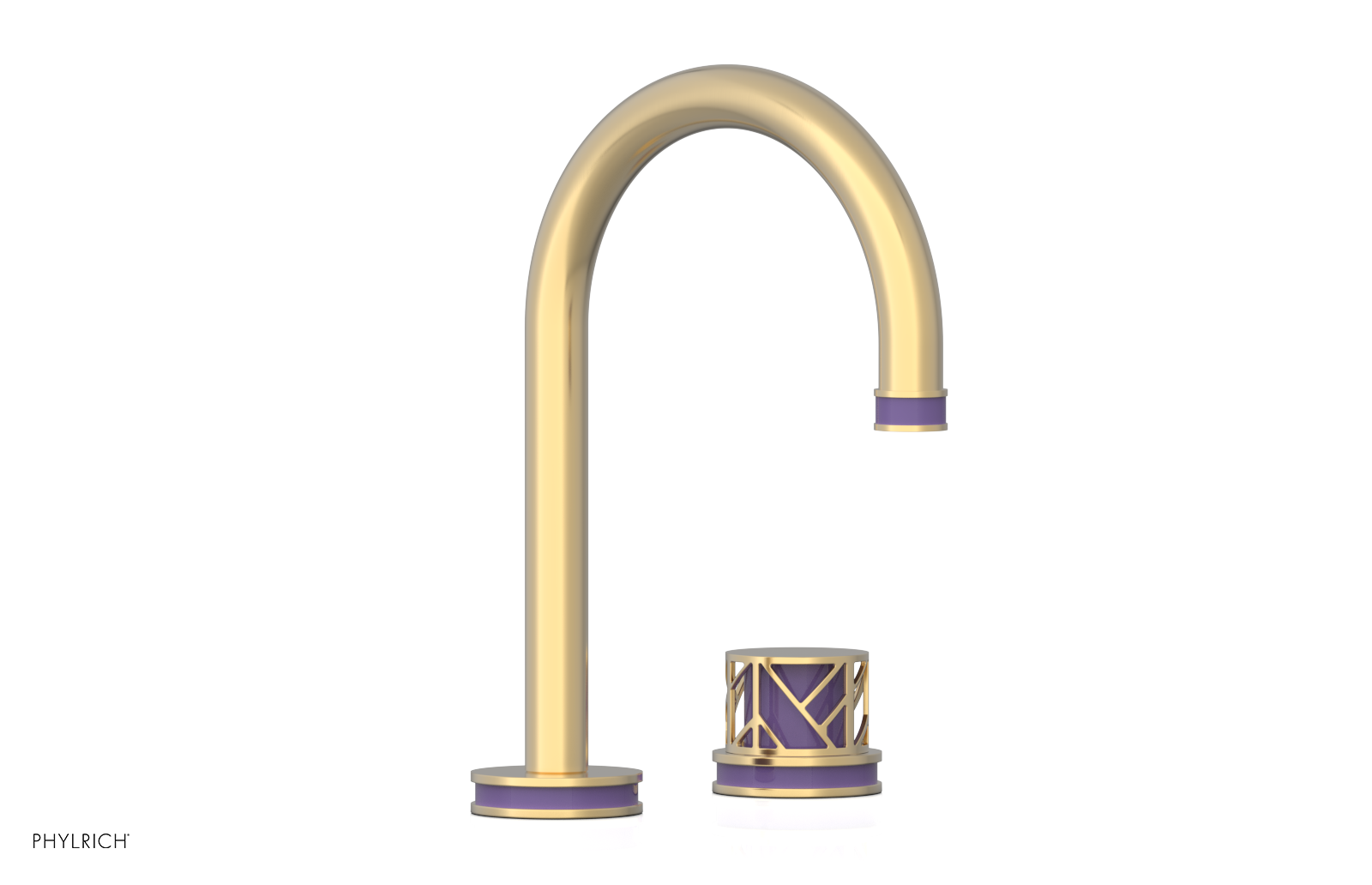 JOLIE Single Handle Faucet - Round Handle with "Purple" Accents 222-06