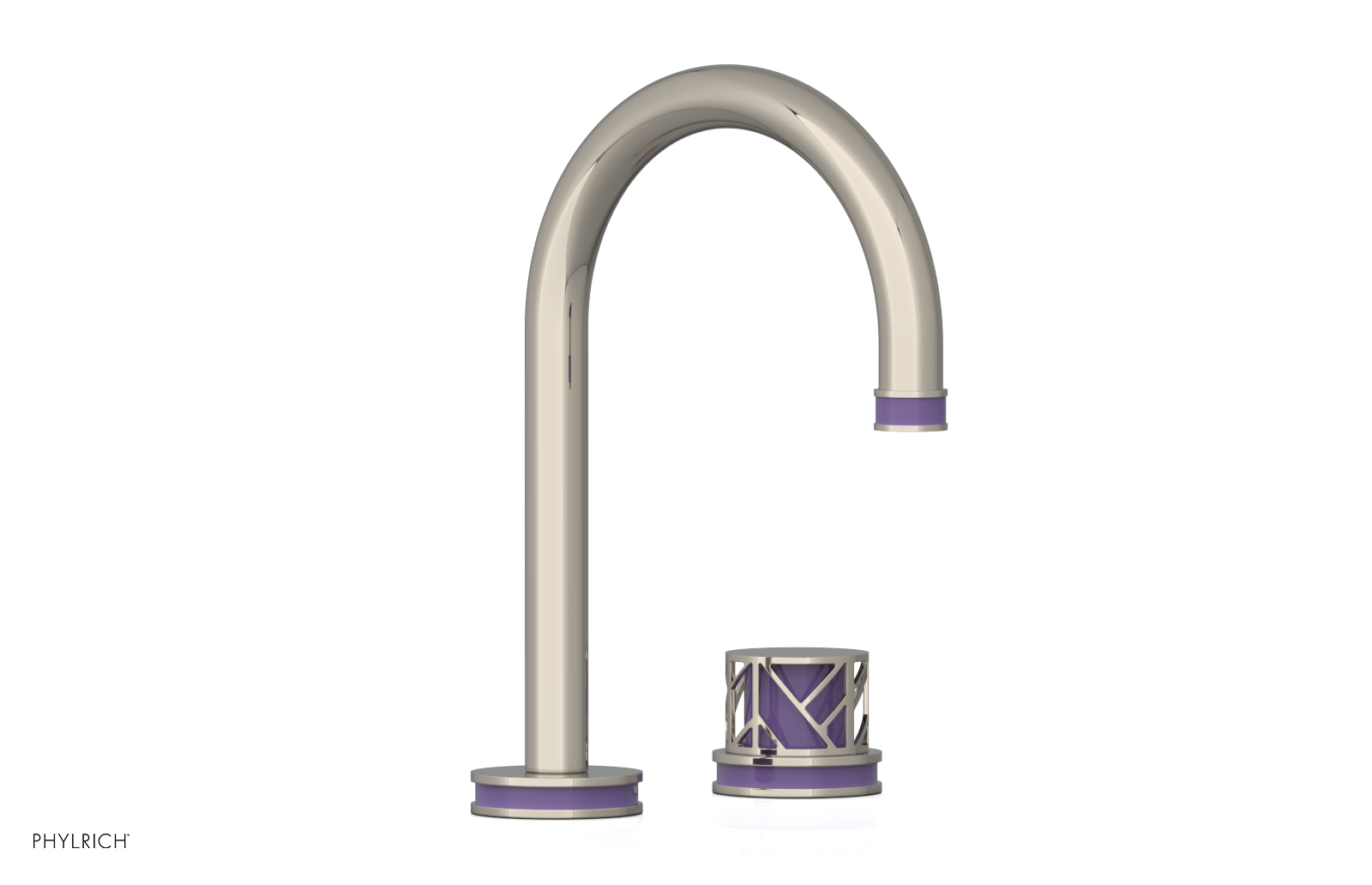 JOLIE Single Handle Faucet - Round Handle with "Purple" Accents 222-06