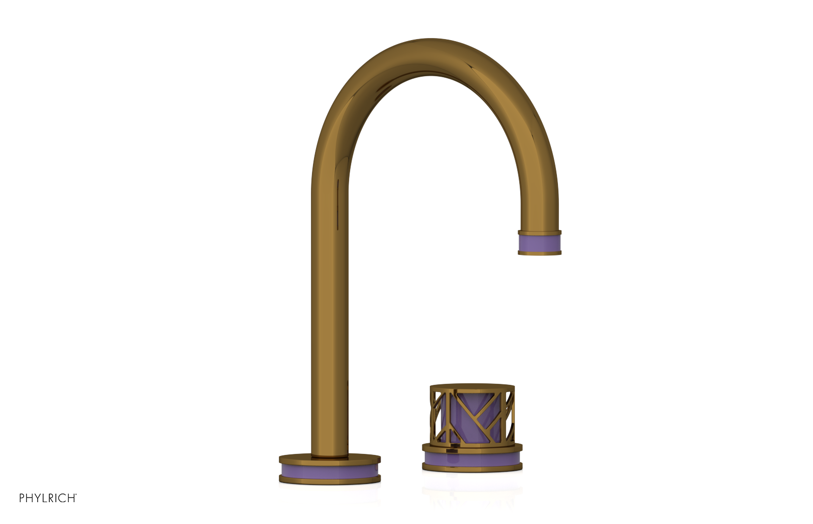 JOLIE Single Handle Faucet - Round Handle with "Purple" Accents 222-06