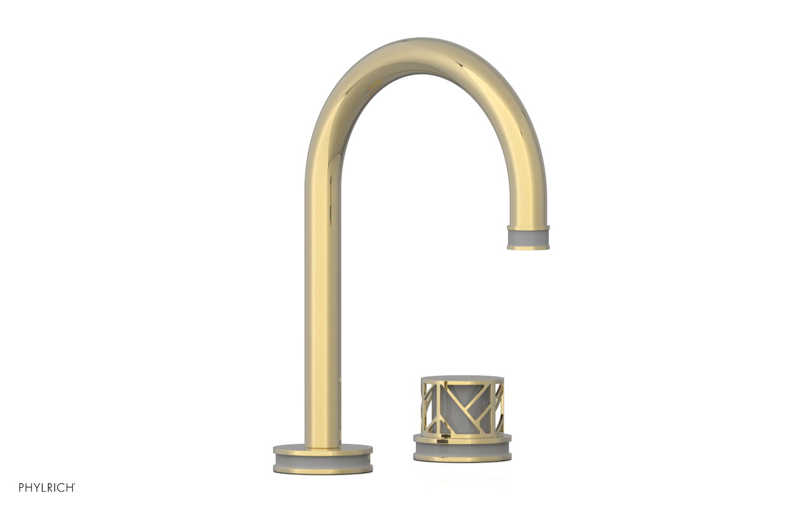 JOLIE Single Handle Faucet - Round Handle with "Grey" Accents 222-06