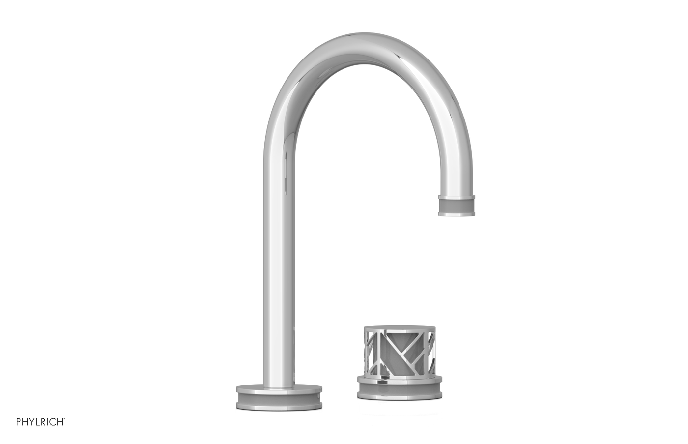 JOLIE Single Handle Faucet - Round Handle with "Grey" Accents 222-06