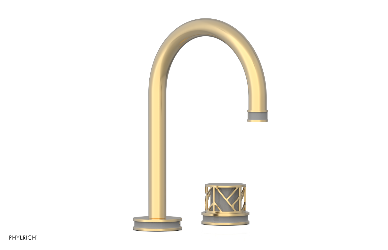JOLIE Single Handle Faucet - Round Handle with "Grey" Accents 222-06